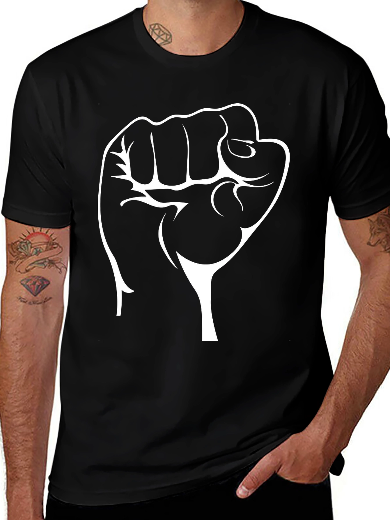 Variant 14 of Black Power Fist Graphic T-Shirt