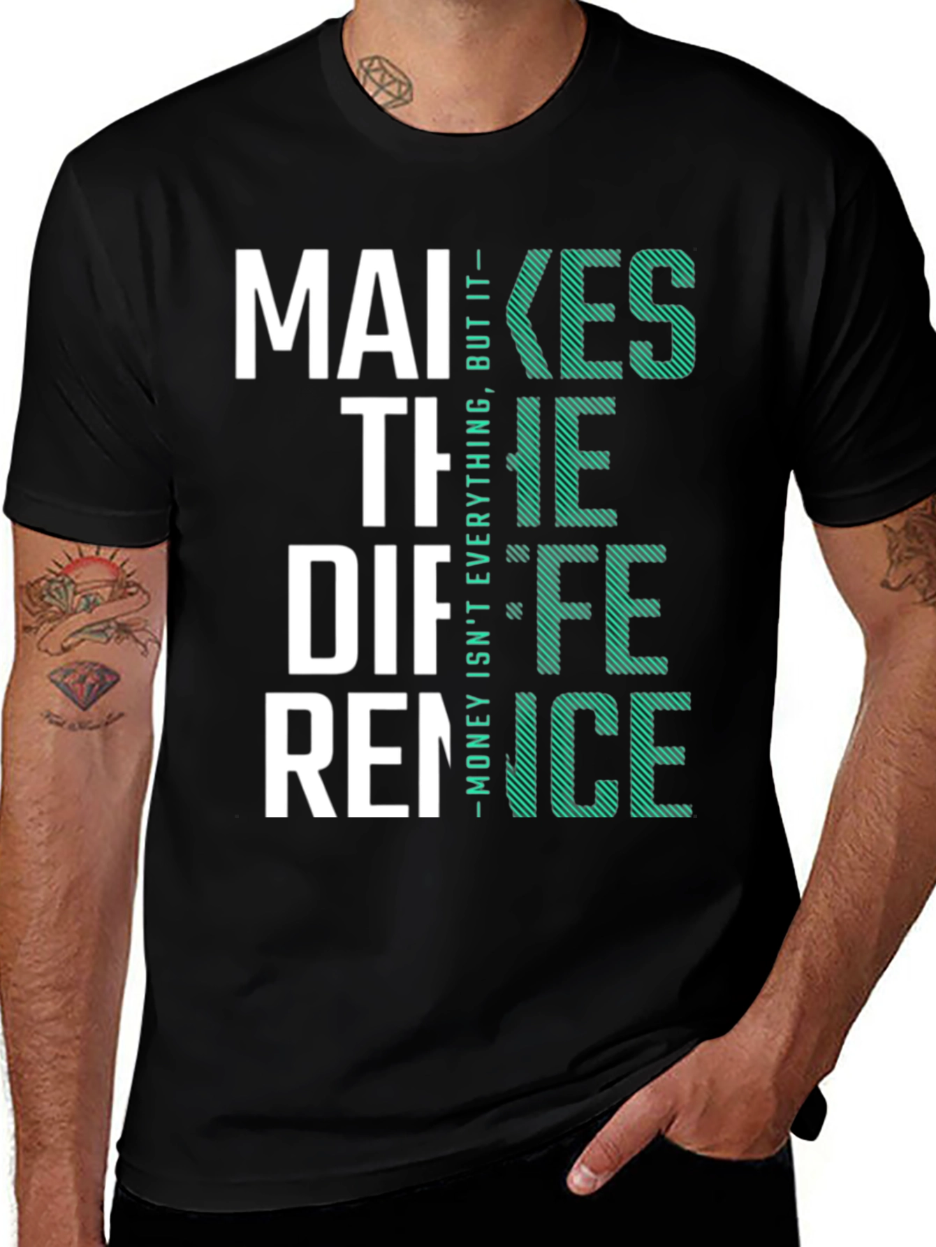 Variant 20 of Makes The Difference Tee - Bold Graphic T-Shirt
