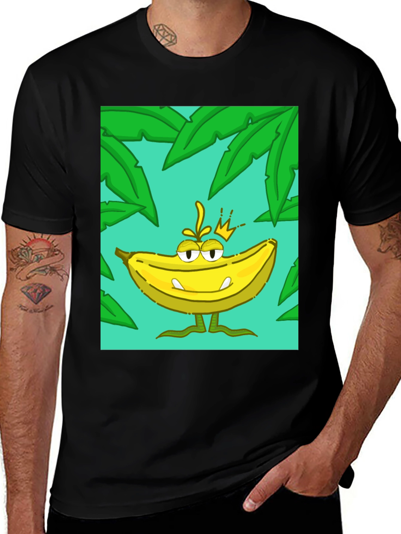 Variant 3 of Banana King Graphic T-Shirt - Tropical Design