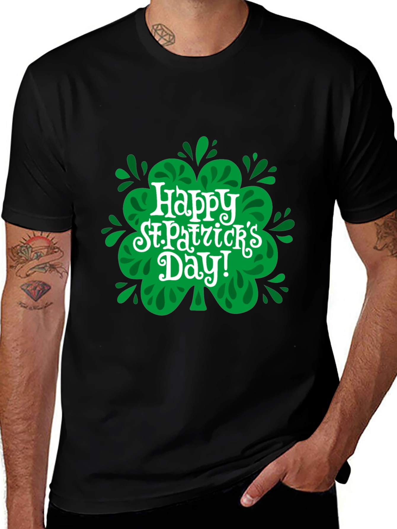 Variant 11 of Happy St. Patrick's Day Clover T-Shirt