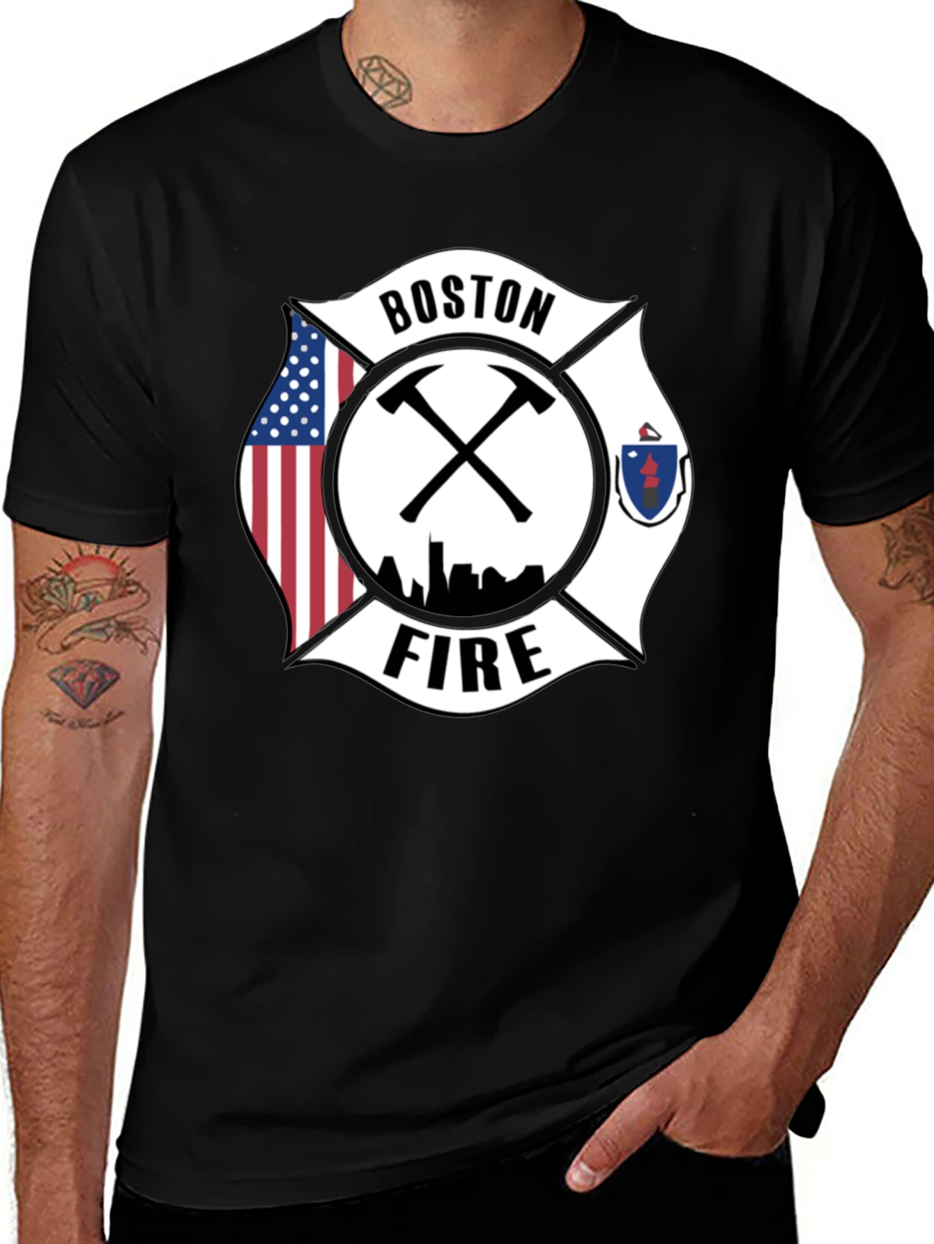 Variant 12 of Boston Firefighter T-Shirt