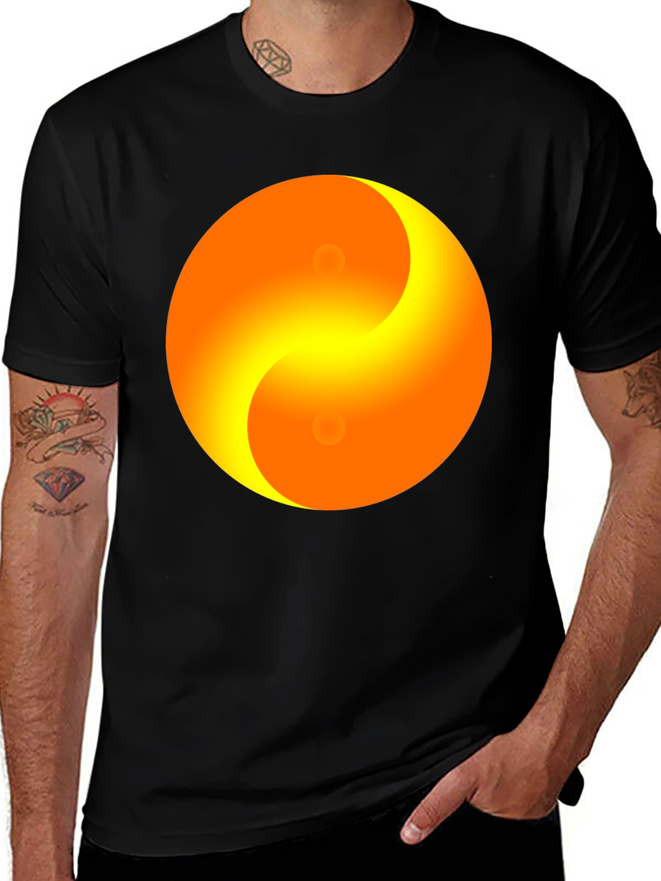Variant 14 of Yin Yang Sun Graphic Tee