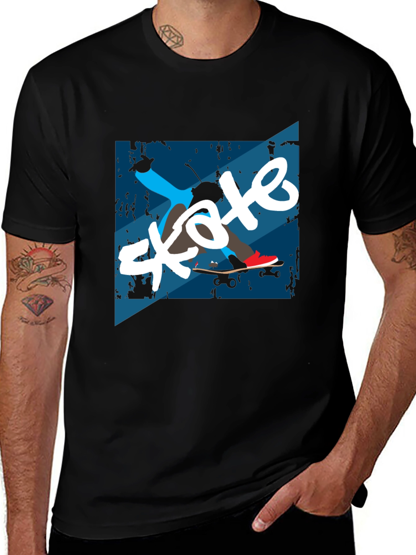 Variant 26 of Skate Graphic Tee - Cool Skater Style T-Shirt
