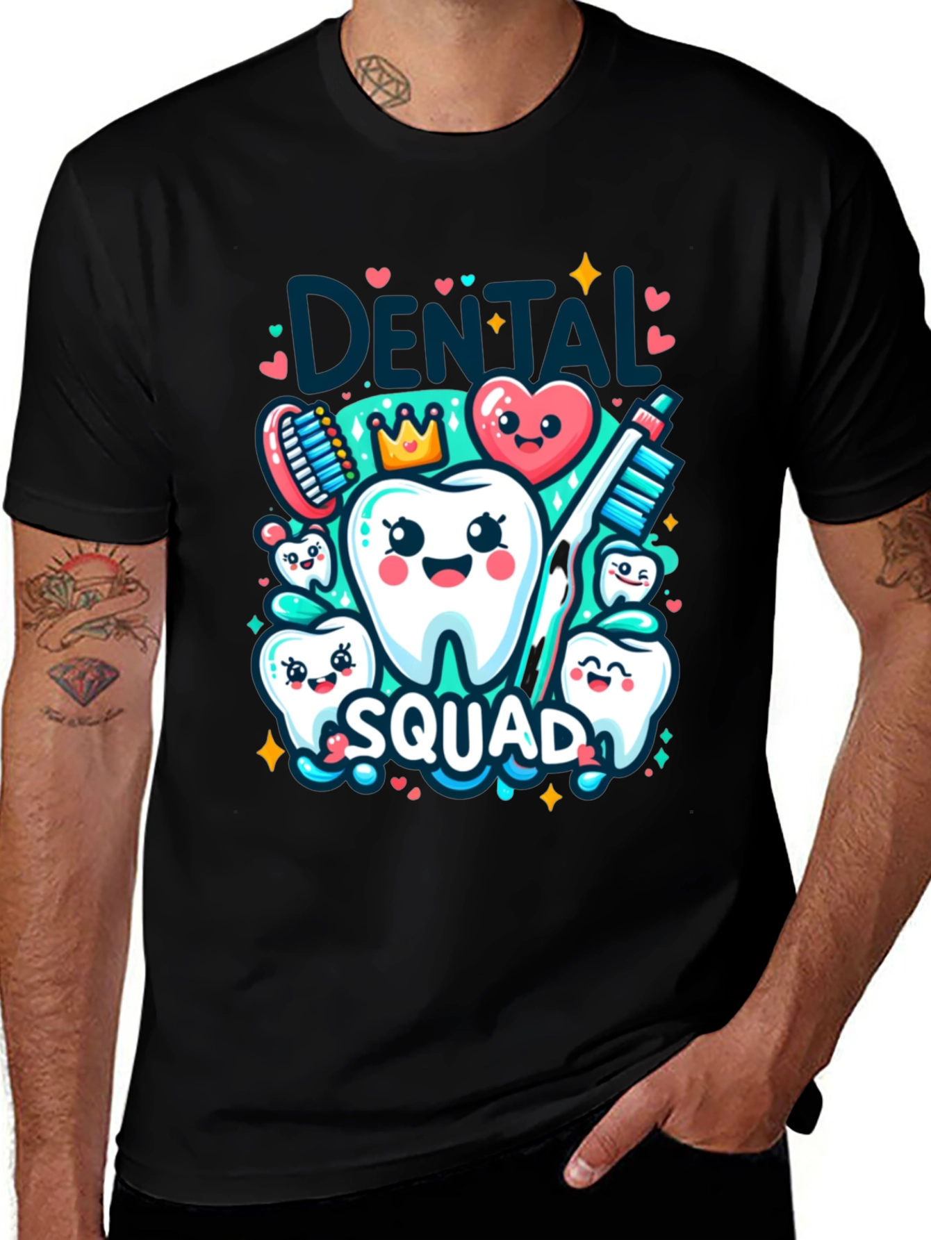 Variant 10 of Dental Squad T-Shirt - Dentist Cartoon Tee