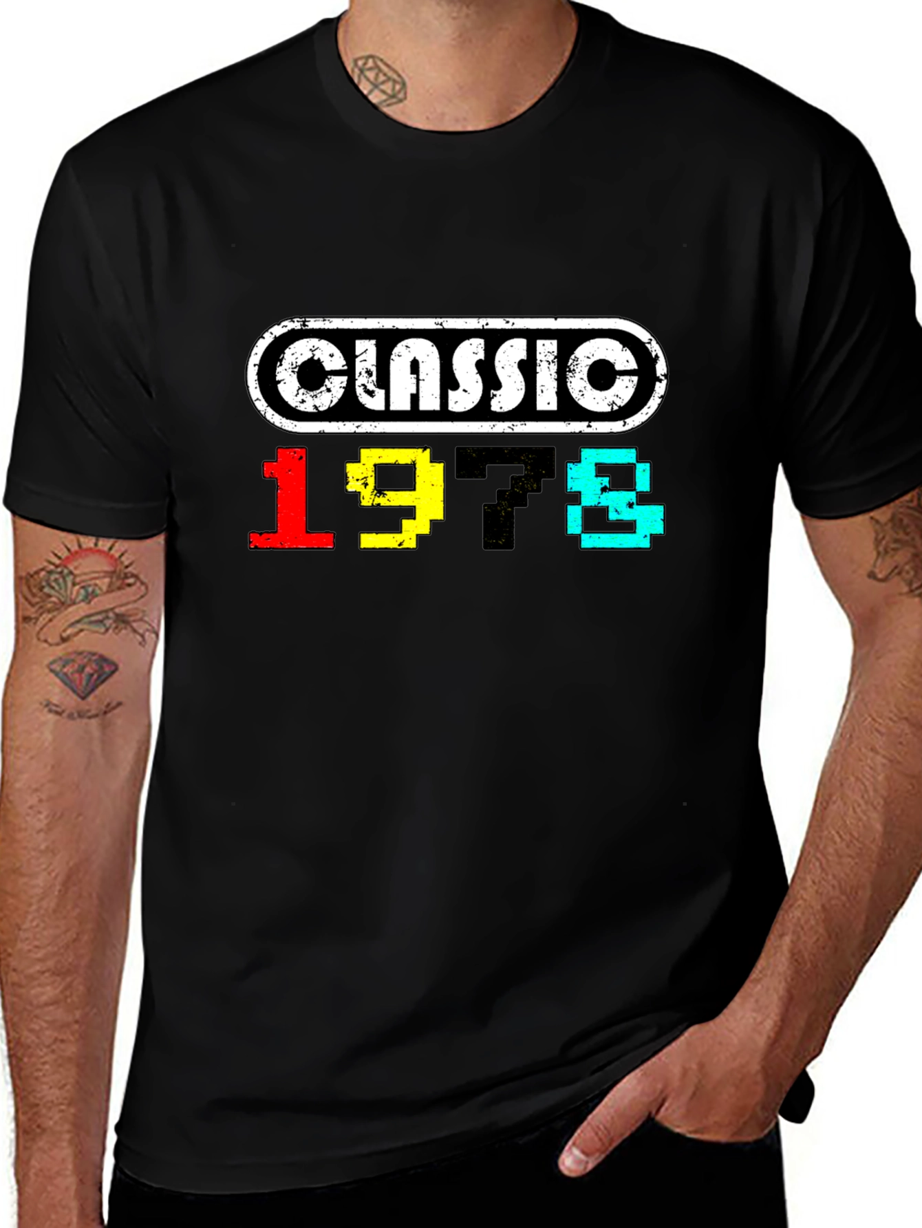 Classic 1978 Birthday Graphic T-Shirt