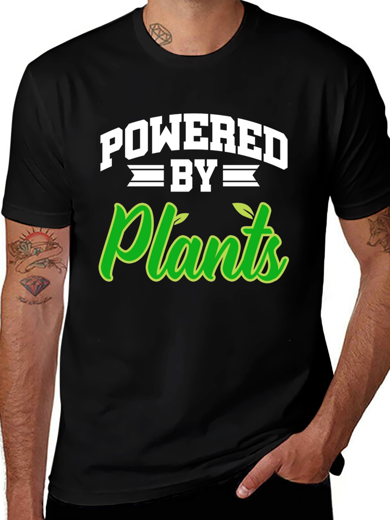 Variant 20 of Powered by Plants Black T-Shirt