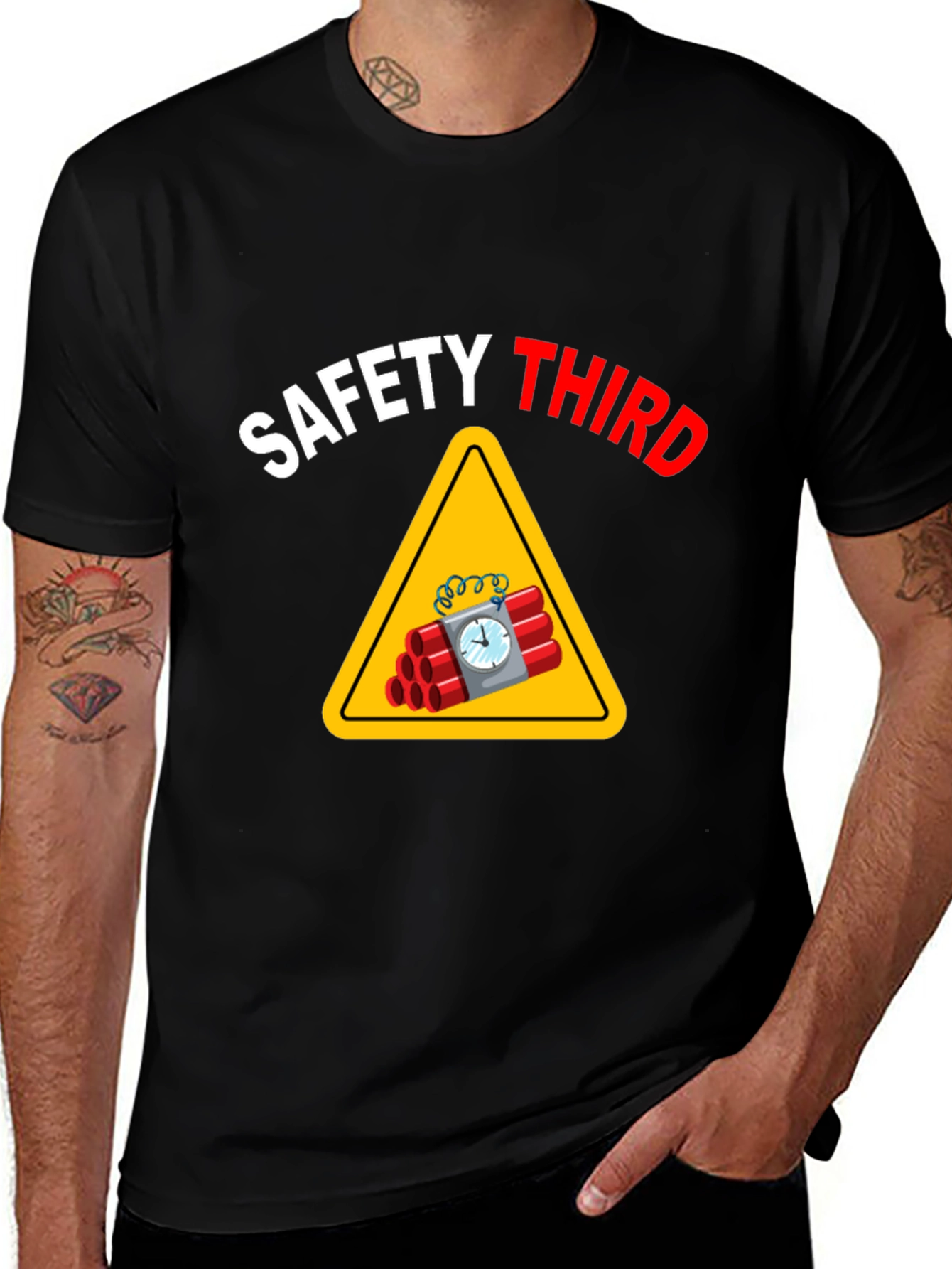 Variant 5 of Safety Third T-Shirt - Funny Graphic Tee