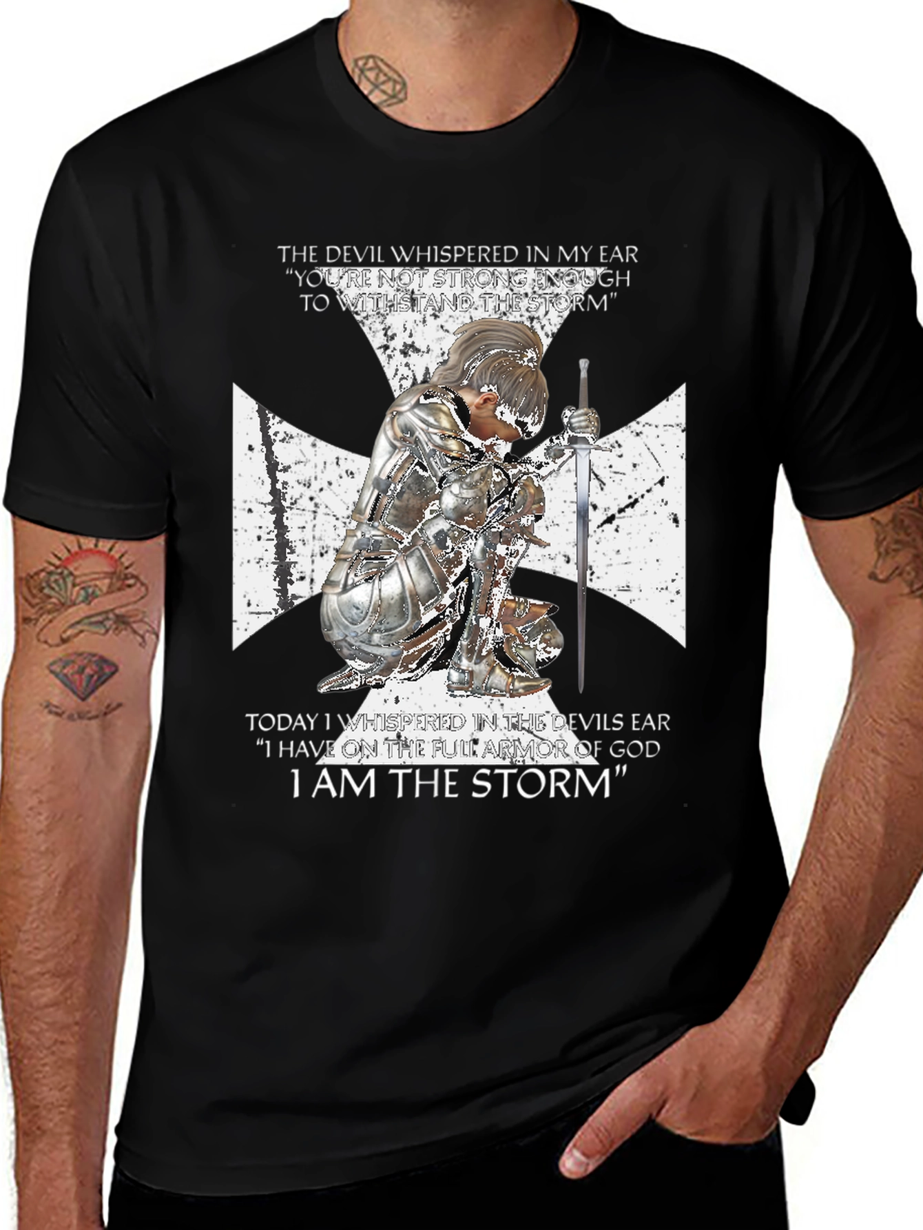 Variant 28 of Knight Templar "I Am The Storm" T-Shirt