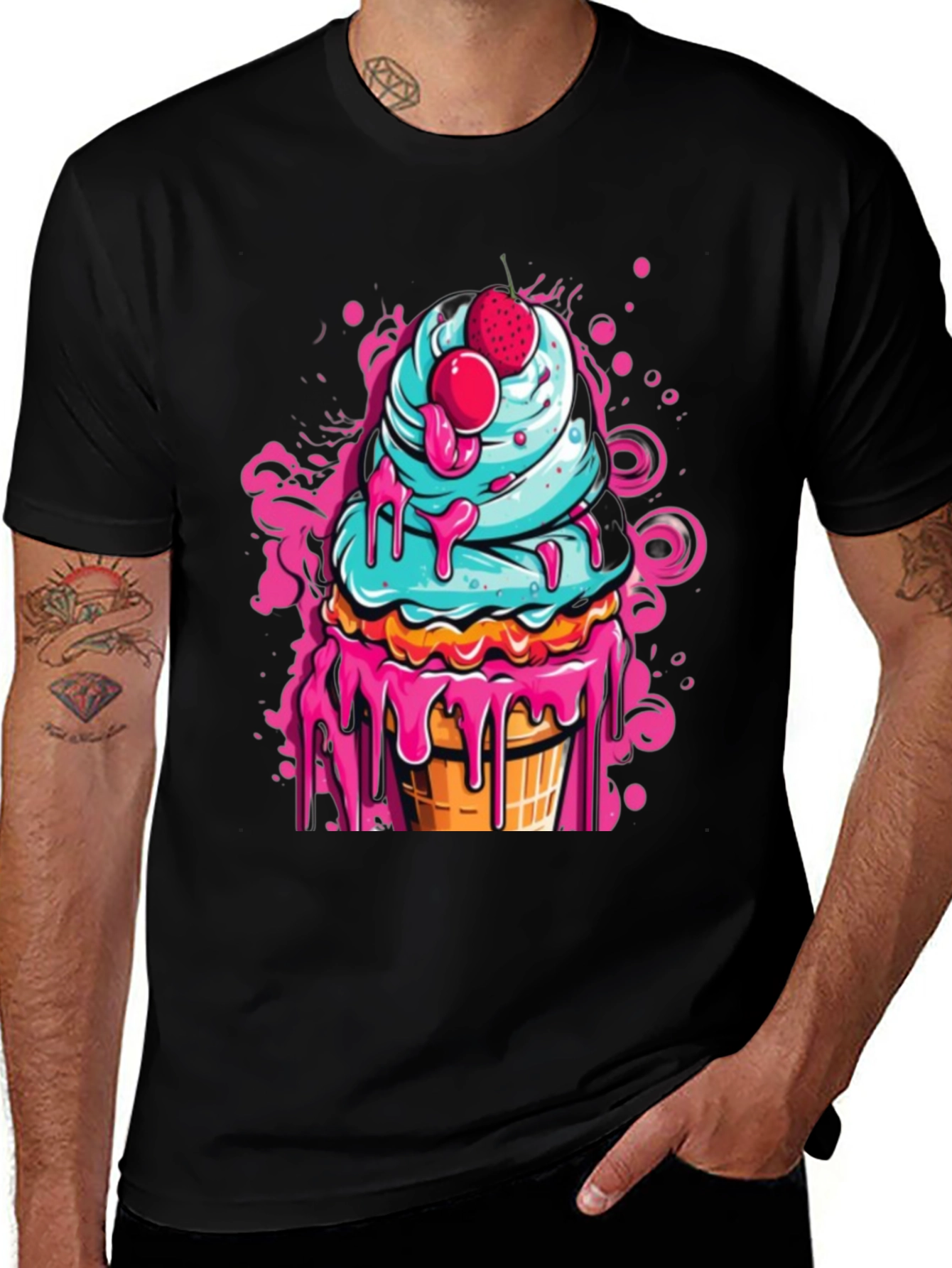 Variant 24 of Ice Cream Cone Graphic Tee