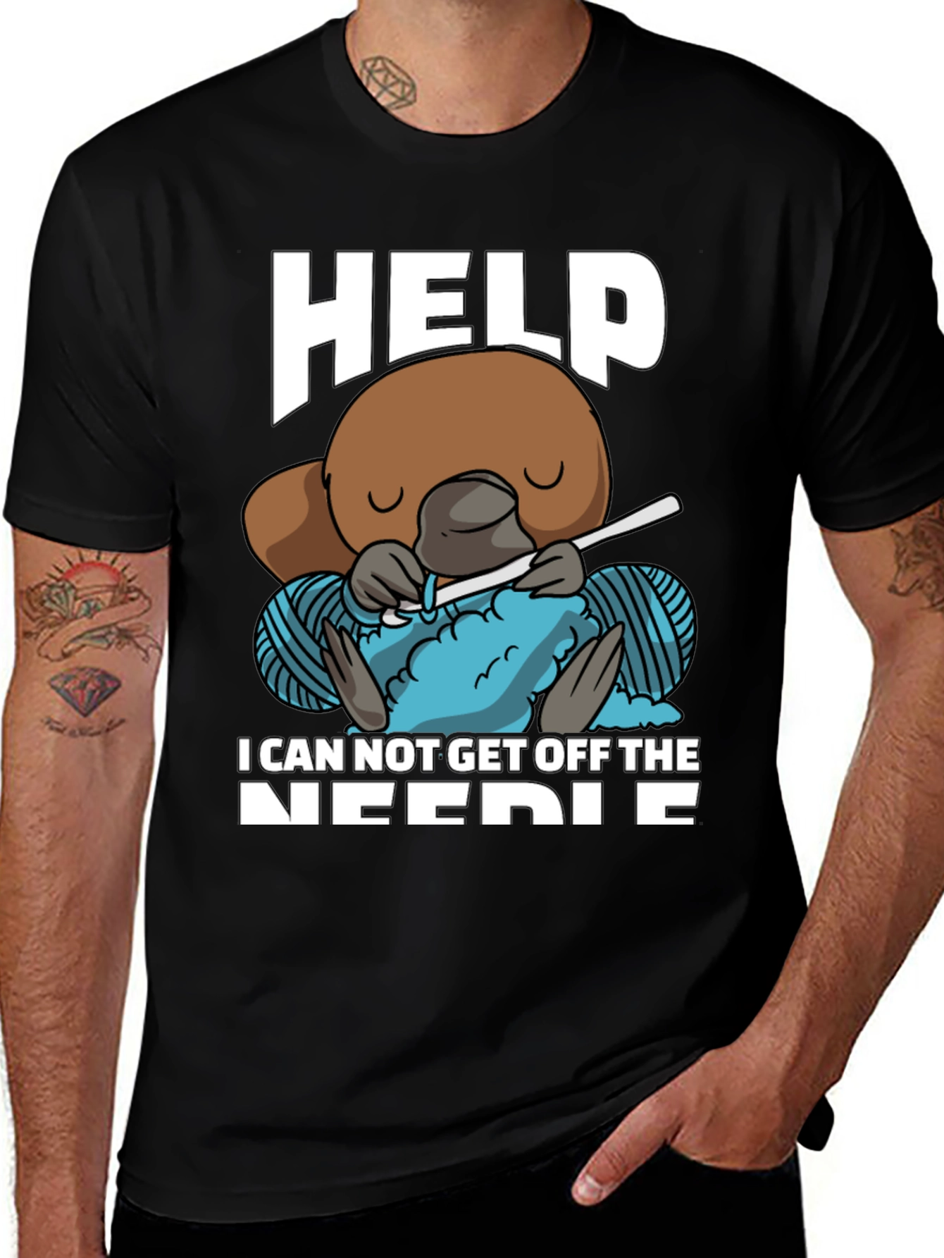 Variant 17 of Help I Can't Get Off the Needle T-Shirt