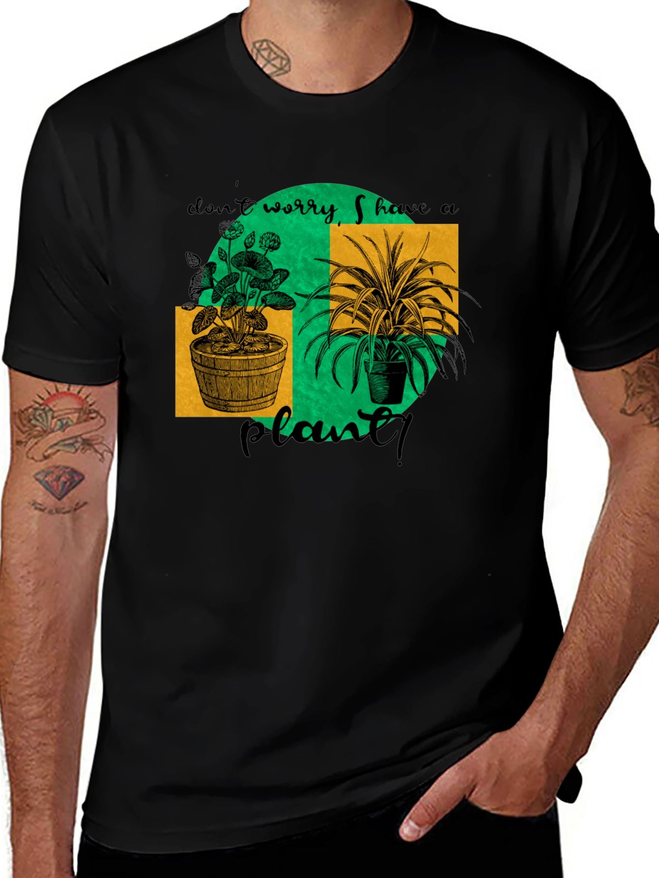 Variant 10 of Plant Lover Graphic Tee - Don't Worry, I Have A Plant!