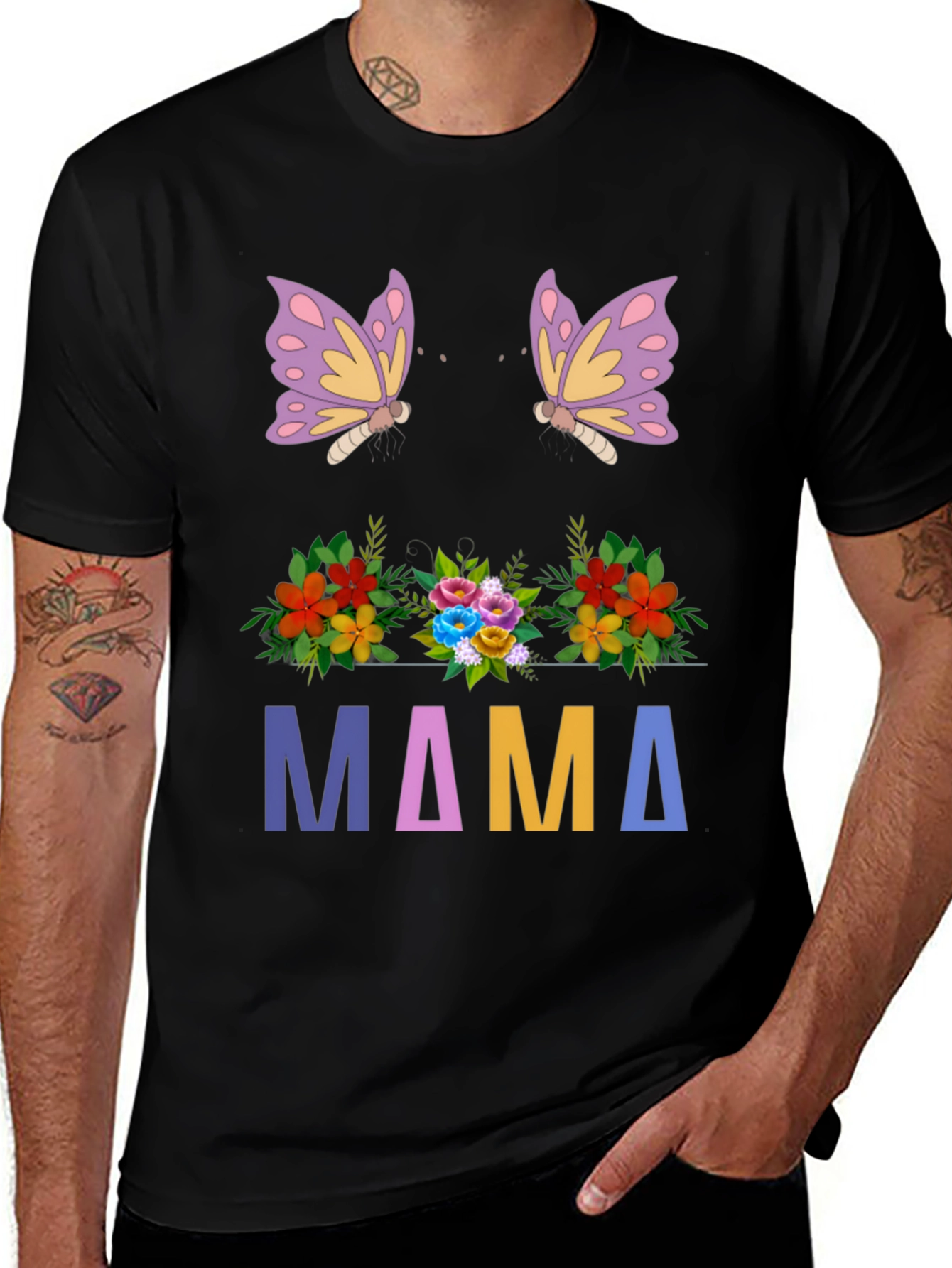 Floral Mama Butterfly T-Shirt