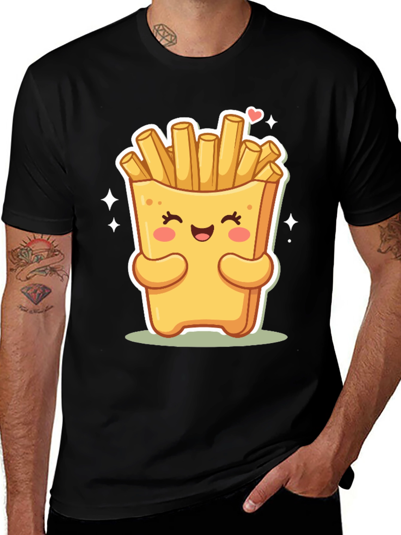Variant 28 of Cute Fries Graphic T-Shirt