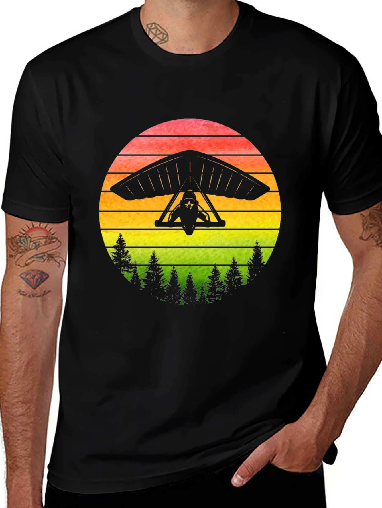 Hang Gliding Sunset T-Shirt