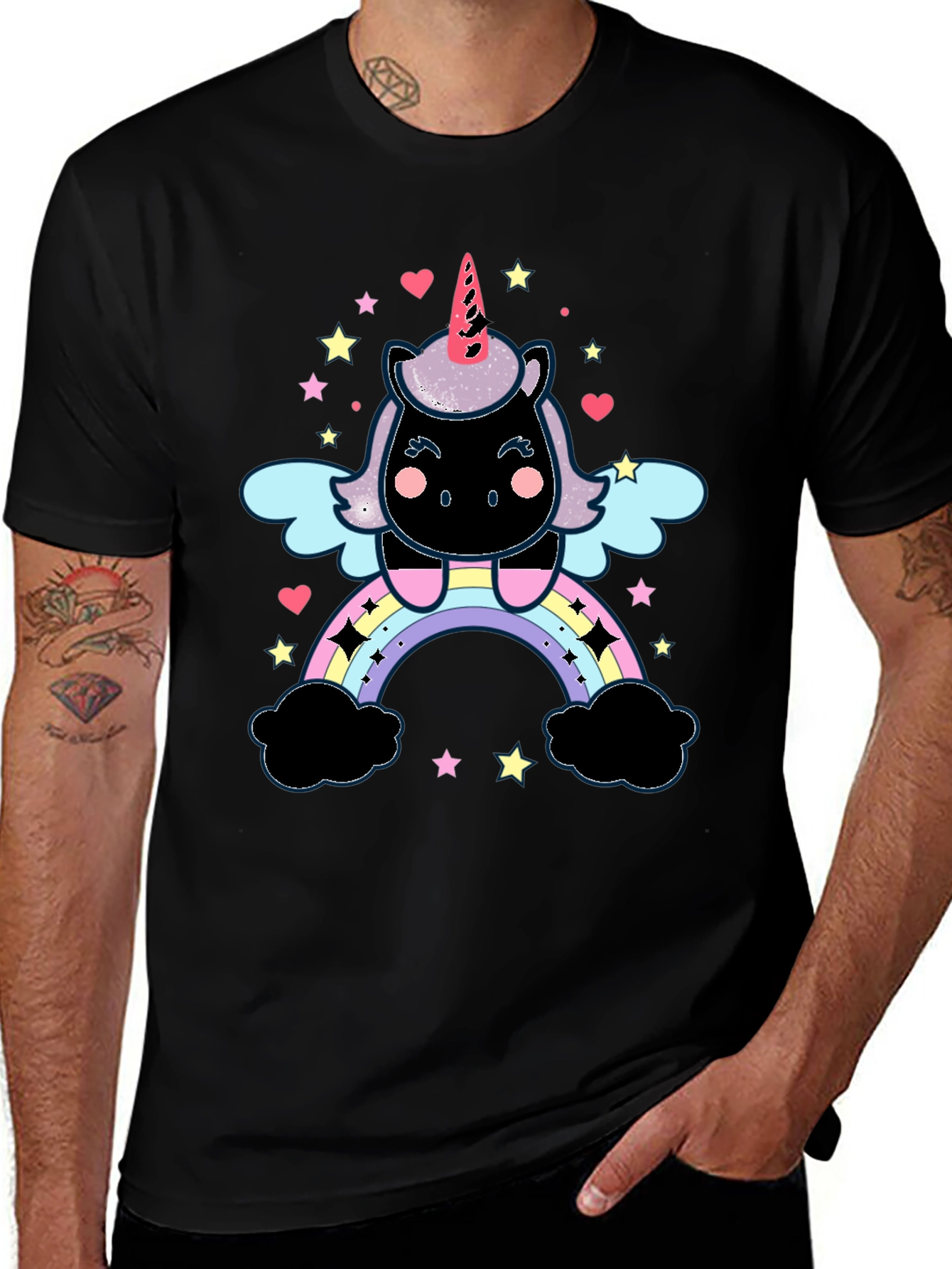 Variant 29 of Unicorn Rainbow Graphic T-Shirt