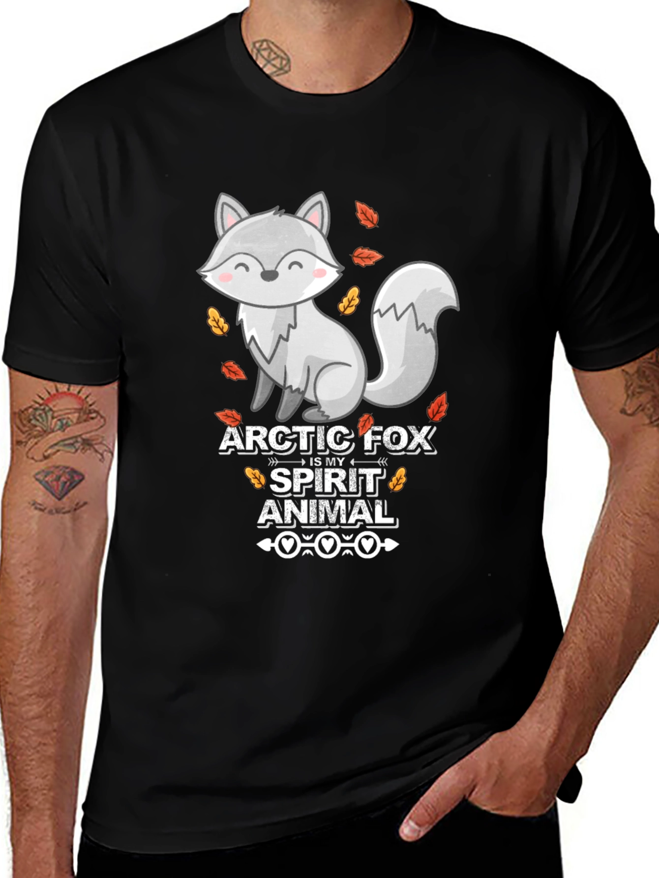 Arctic Fox Spirit Animal Graphic Tee