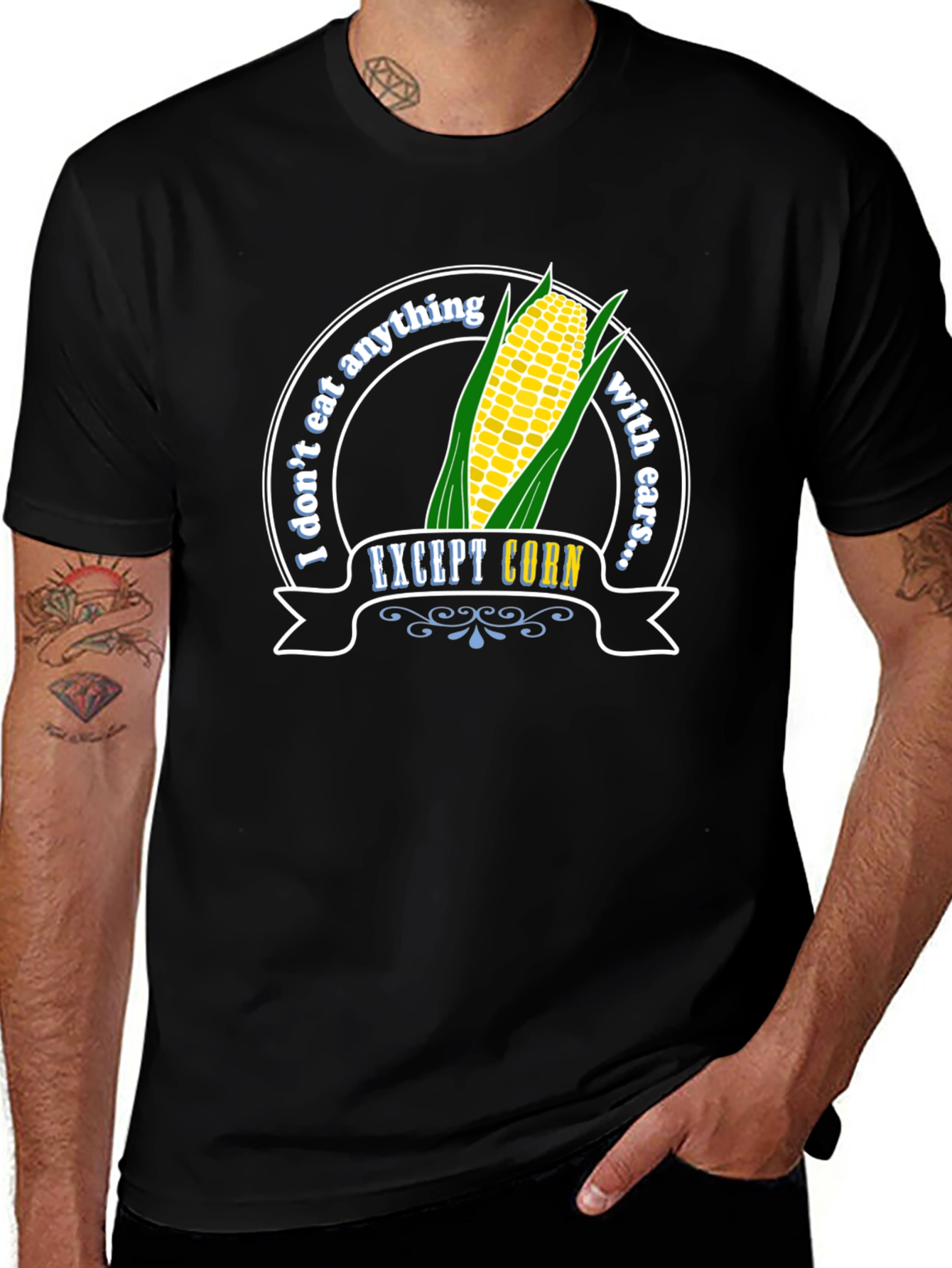 Variant 22 of Corn Lover T-Shirt: I Don't Eat Anything With Ears
