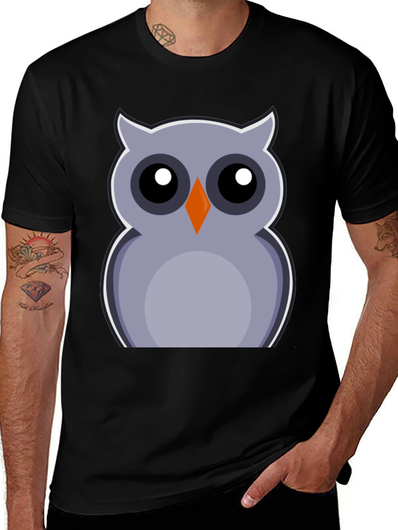 Variant 10 of Owl Graphic Print Tee - Fun & Stylish