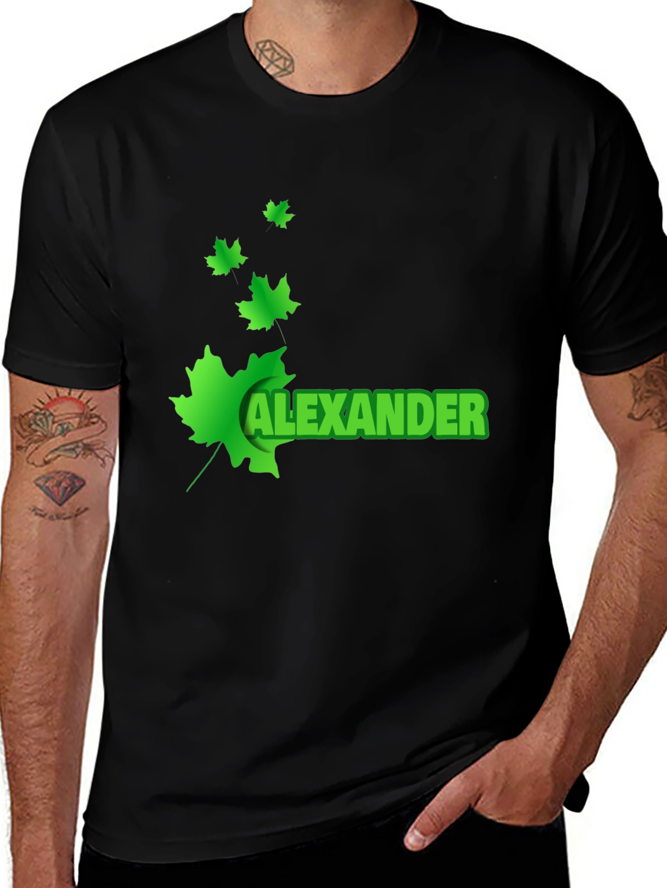 Variant 10 of Leaf Name T-Shirt - Personalized Style