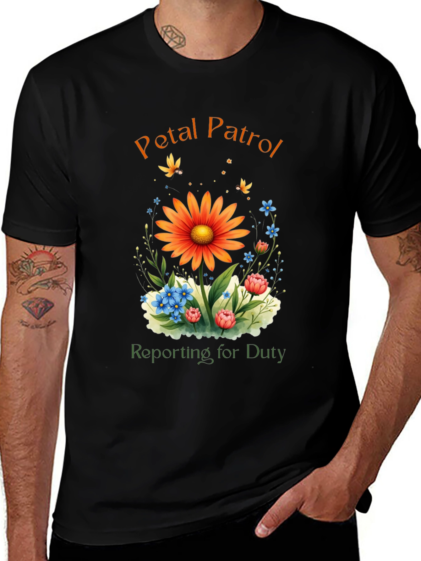 Petal Patrol T-Shirt - Floral Duty Tee
