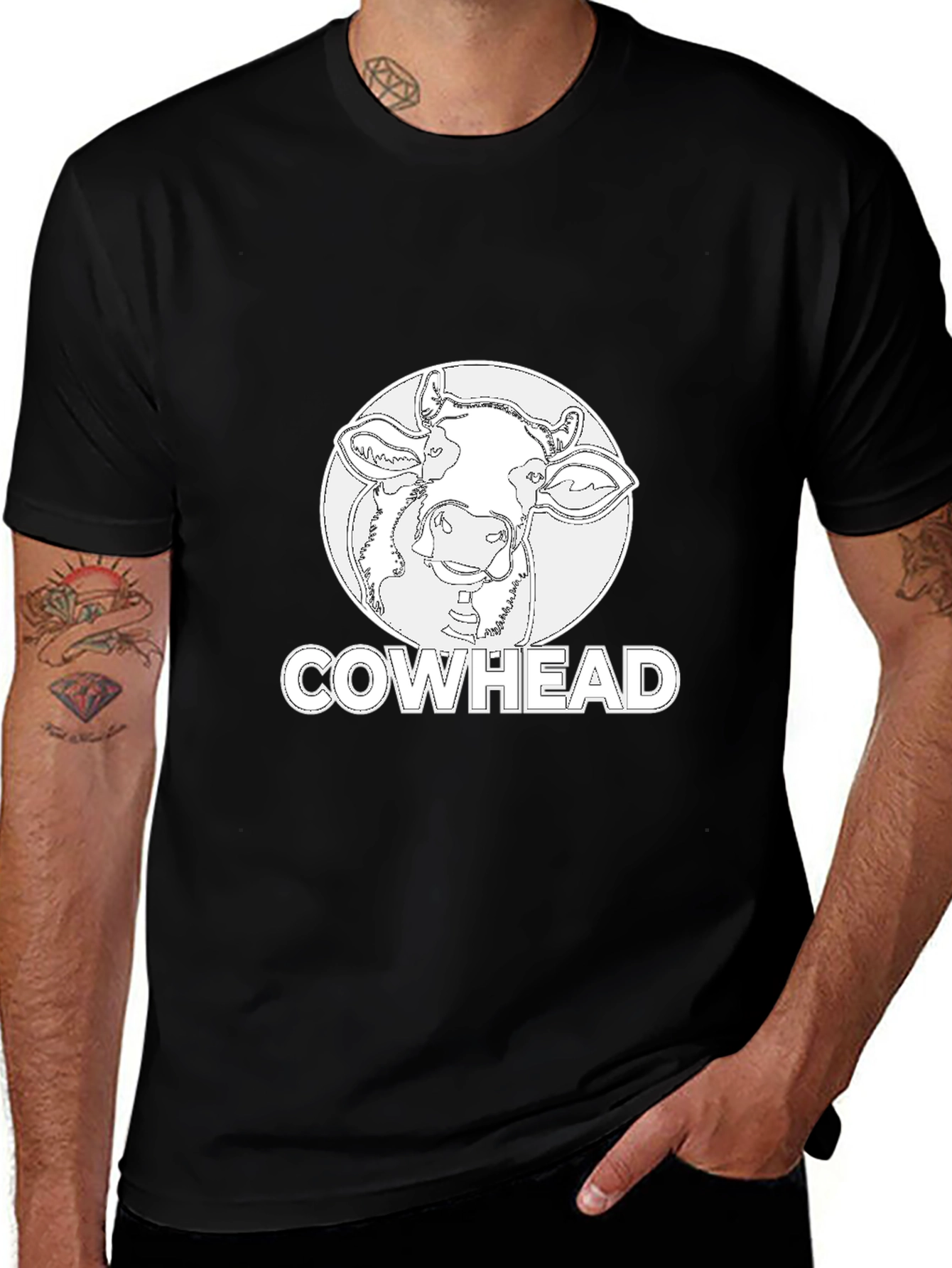 Variant 15 of Cowhead Graphic T-Shirt - Unique & Stylish