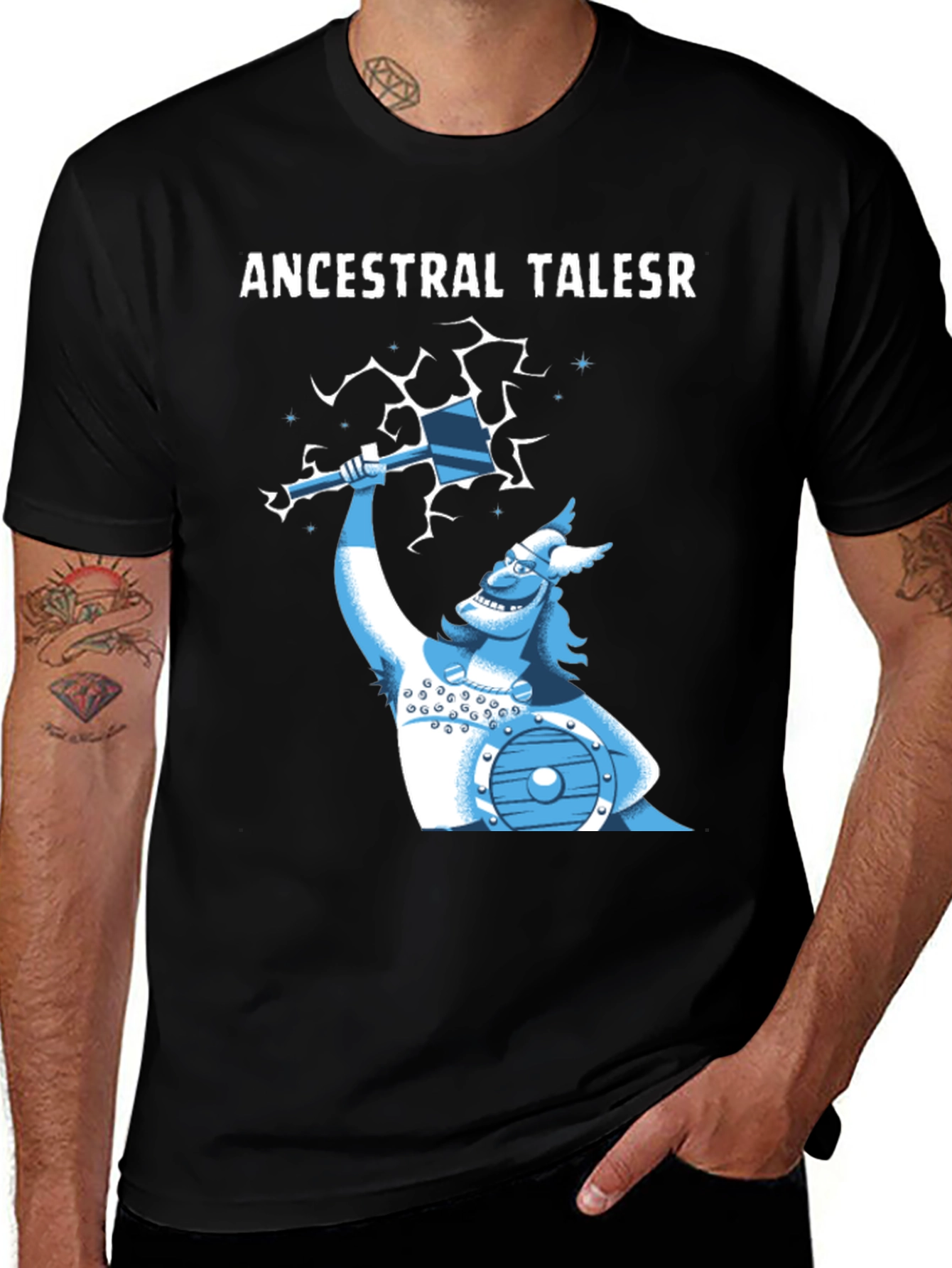 Variant 12 of Ancestral Tales Viking Graphic T-Shirt