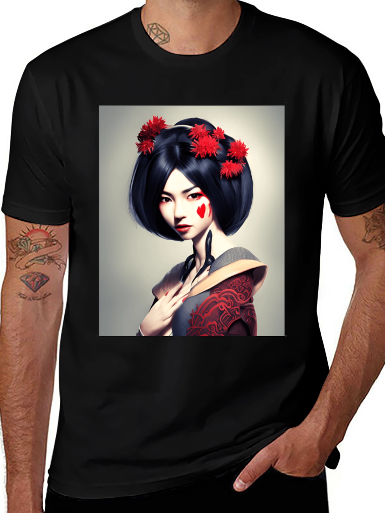 Variant 24 of Geisha Graphic Tee - Unique Art T-Shirt