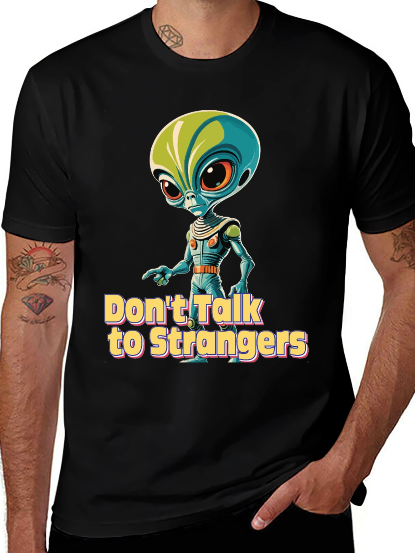 Variant 14 of Don't Talk to Strangers Alien T-Shirt