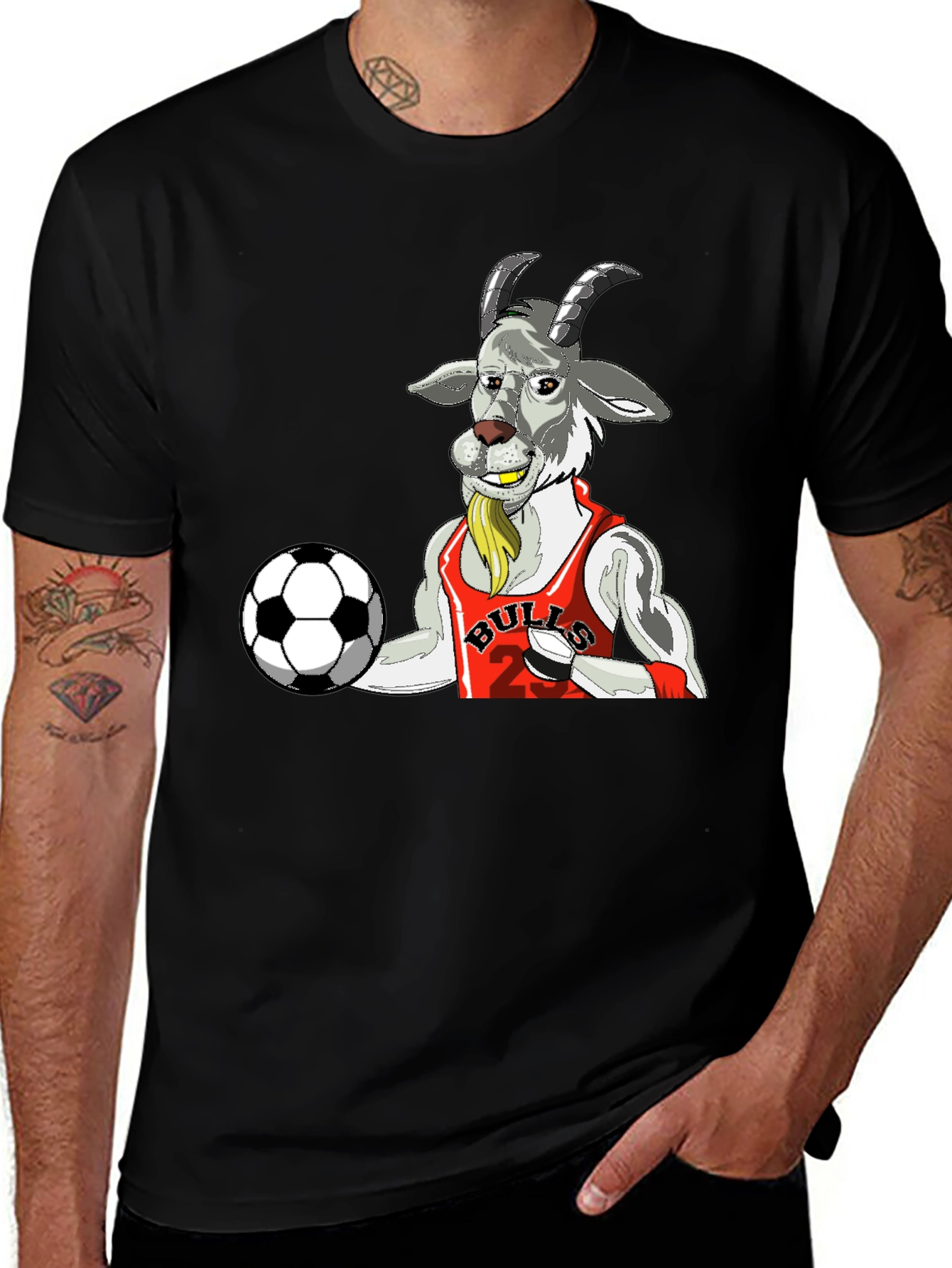 Goat Bulls Soccer T-Shirt