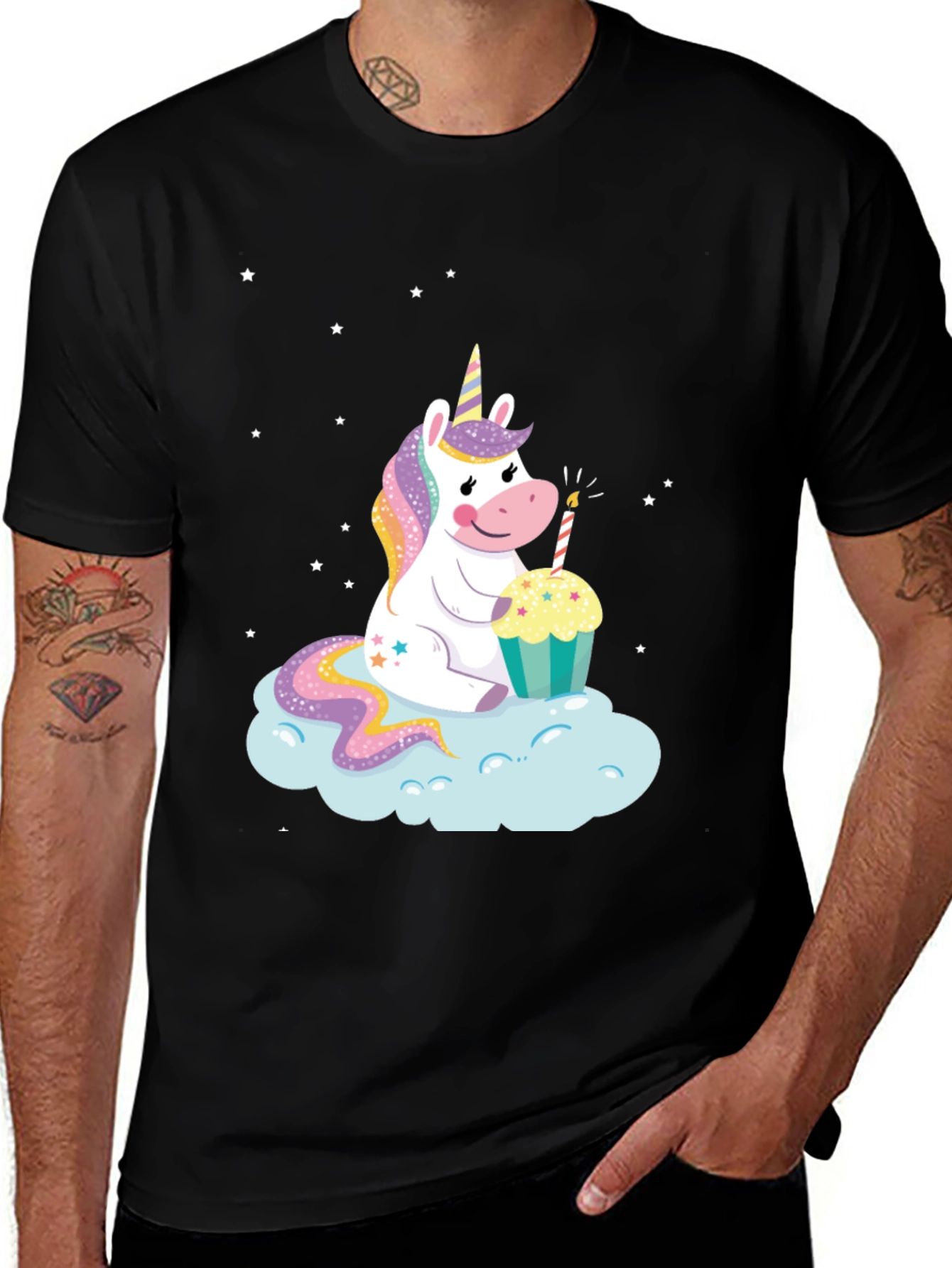 Variant 13 of Unicorn Cupcake T-Shirt - Magical Birthday Tee