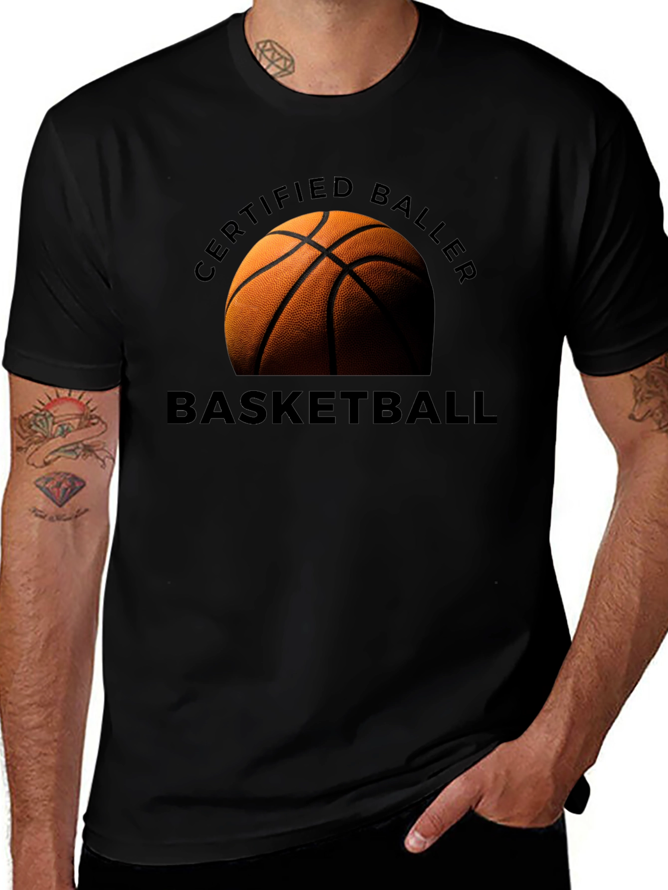 Variant 11 of Certified Baller Basketball T-Shirt