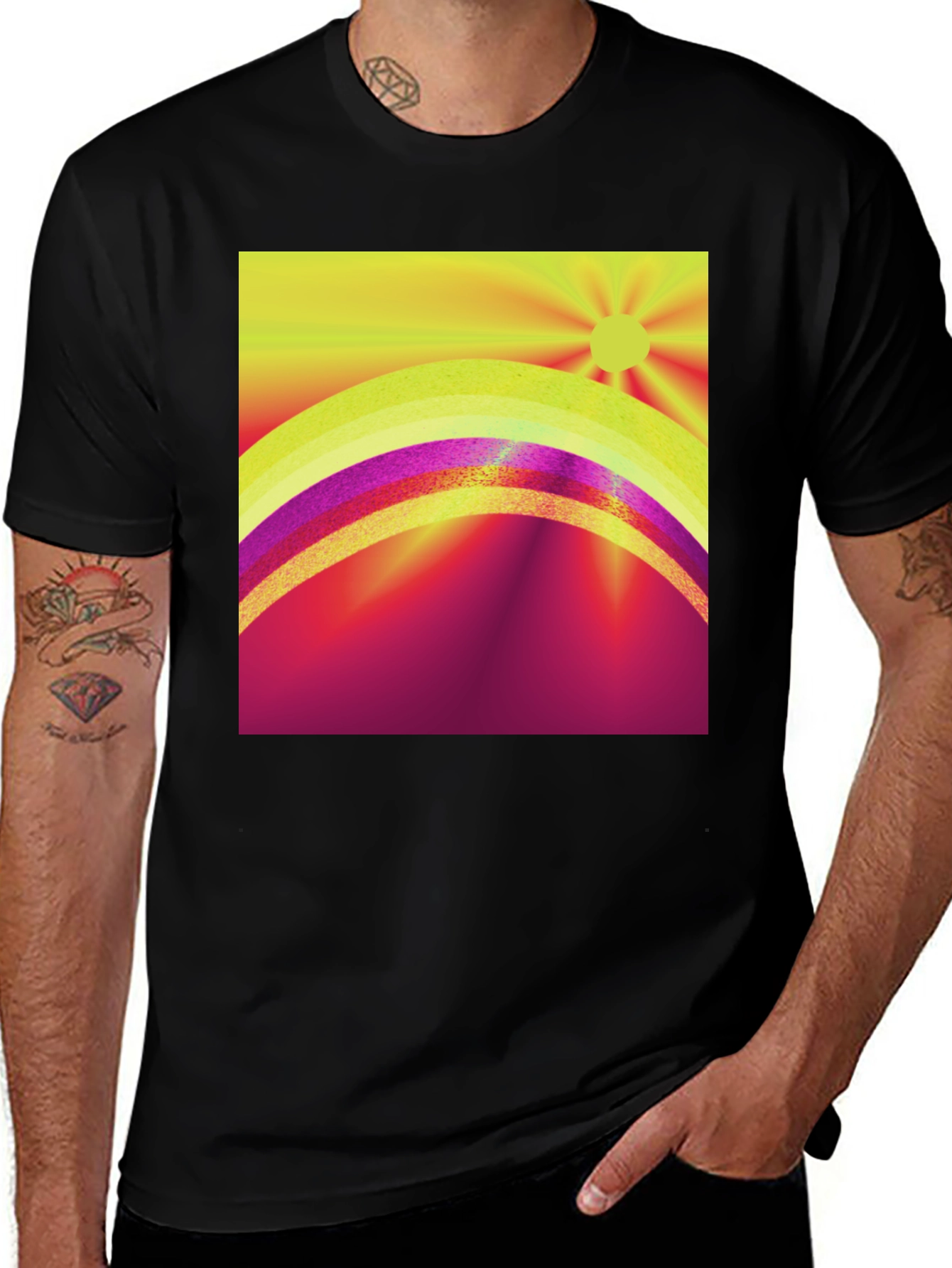 Variant 9 of Vibrant Sunrise Graphic Tee