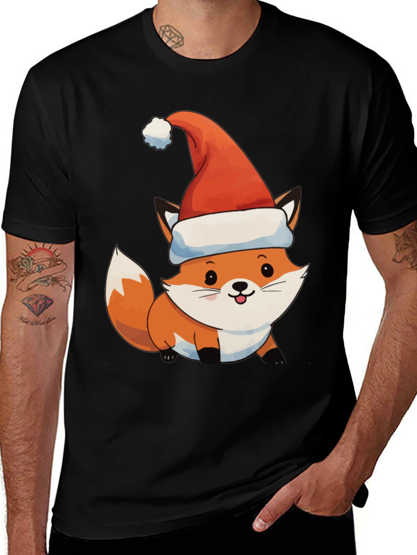 Variant 4 of Festive Fox Tee - Holiday Cheer