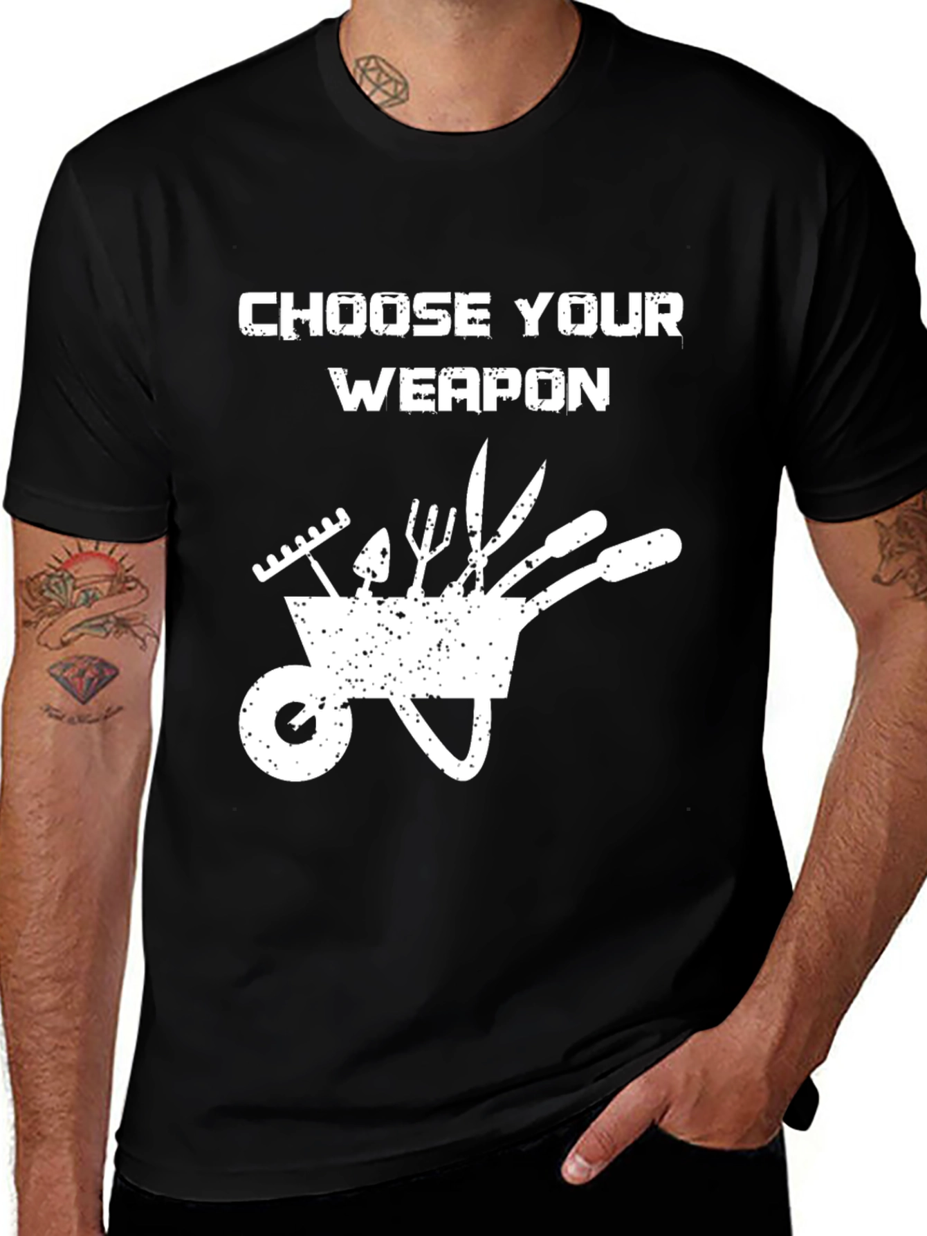 Variant 10 of Choose Your Weapon Gardening T-Shirt
