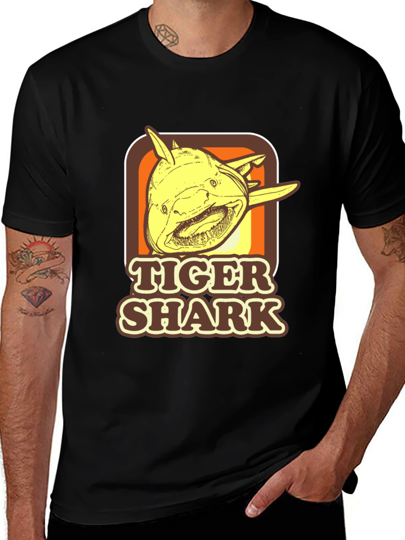 Variant 12 of Tiger Shark Retro Graphic T-Shirt