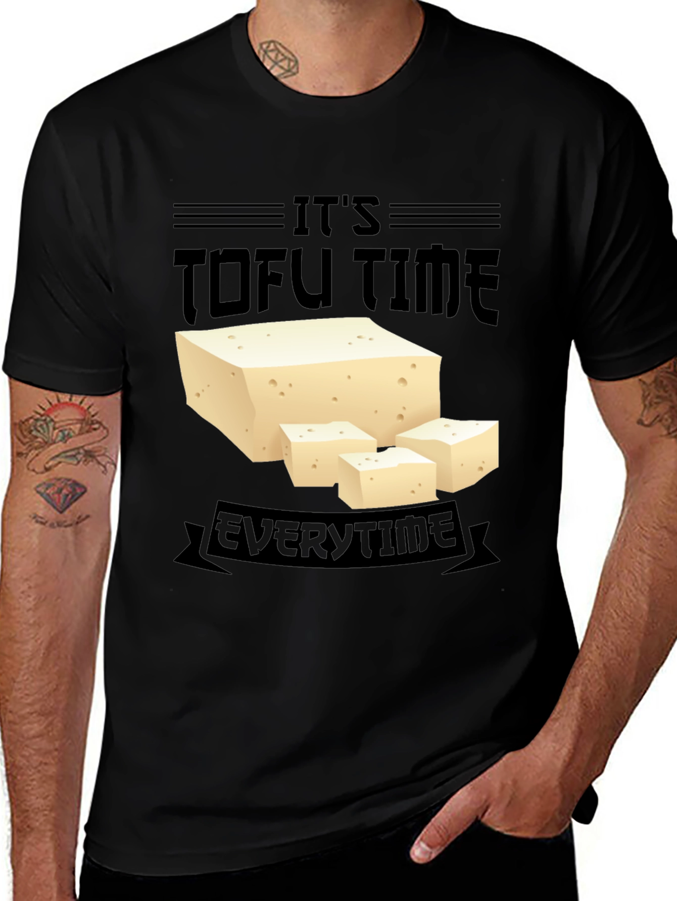 Variant 24 of It's Tofu Time T-Shirt - Vegan Tee
