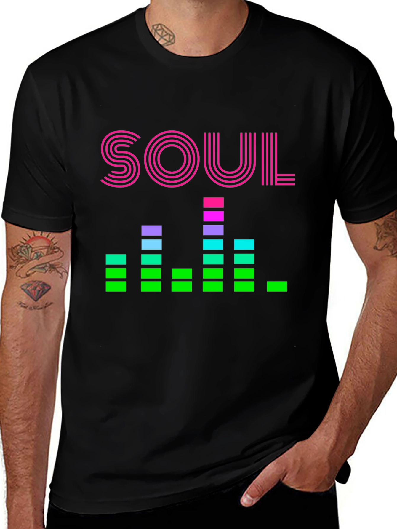 Retro Soul Music Graphic T-Shirt