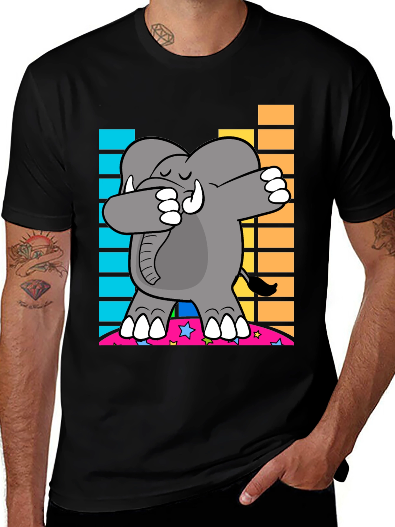 Variant 29 of Dabbing Elephant Graphic Tee
