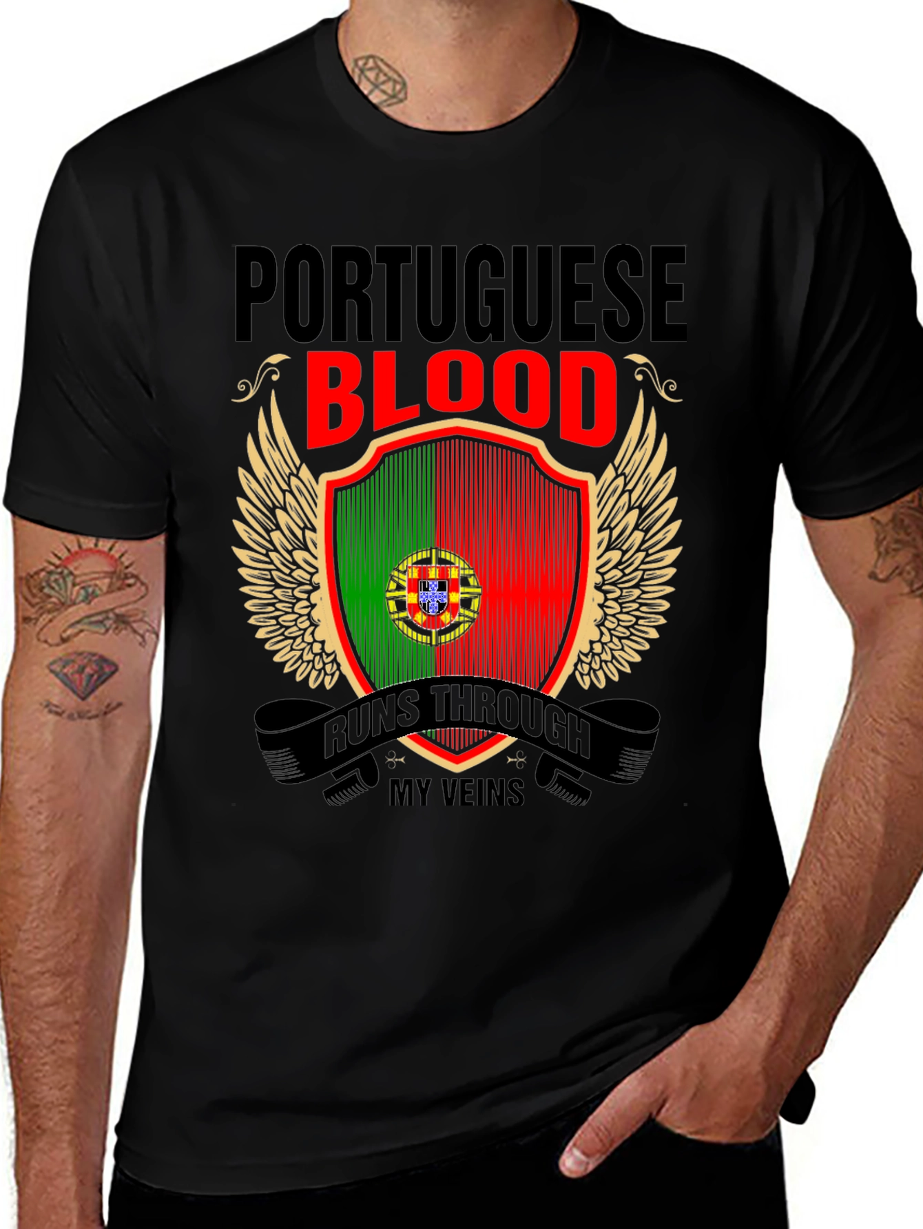 Portuguese Blood Runs Through My Veins T-Shirt