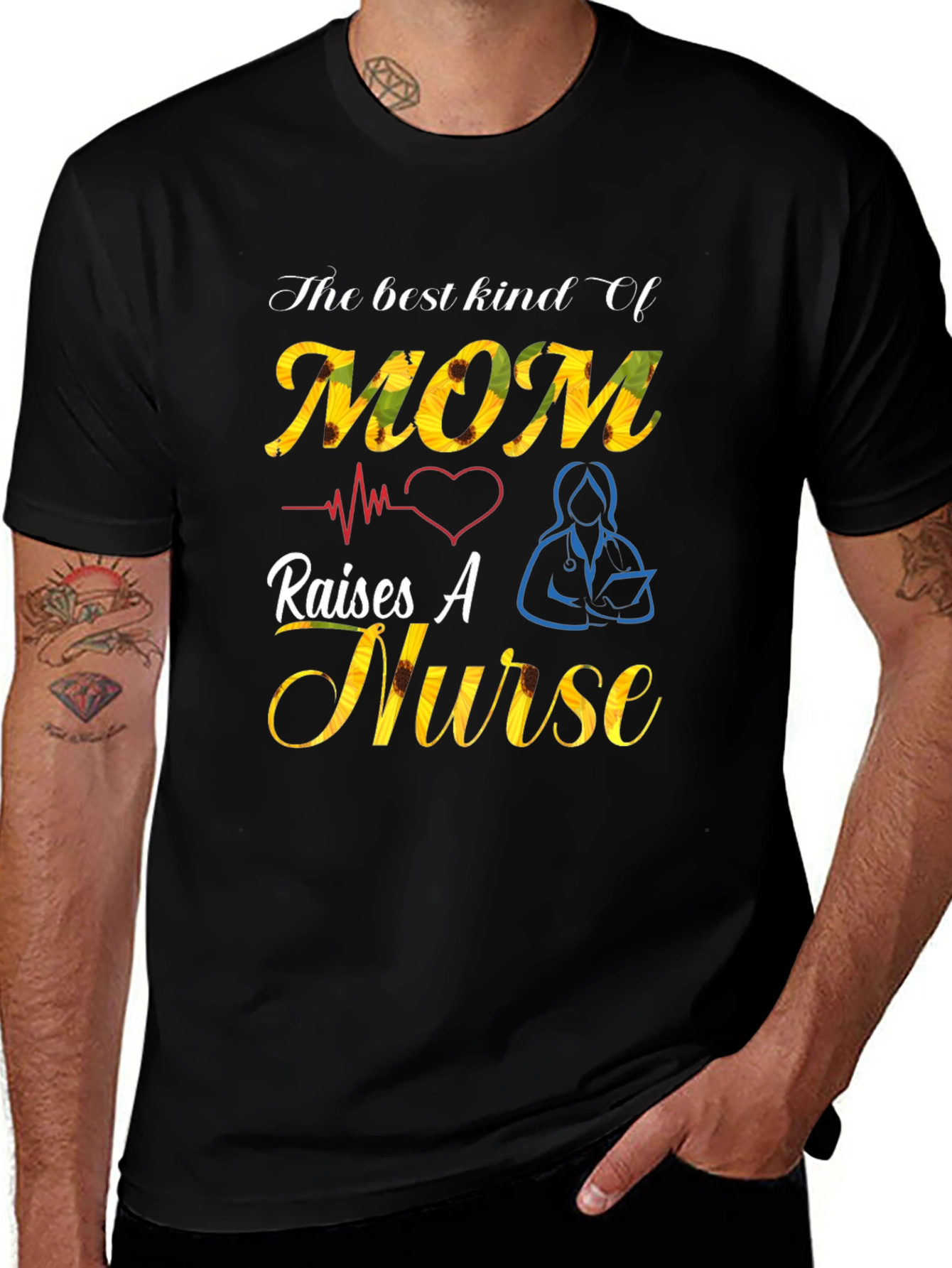 Variant 6 of Mom Raises A Nurse T-Shirt