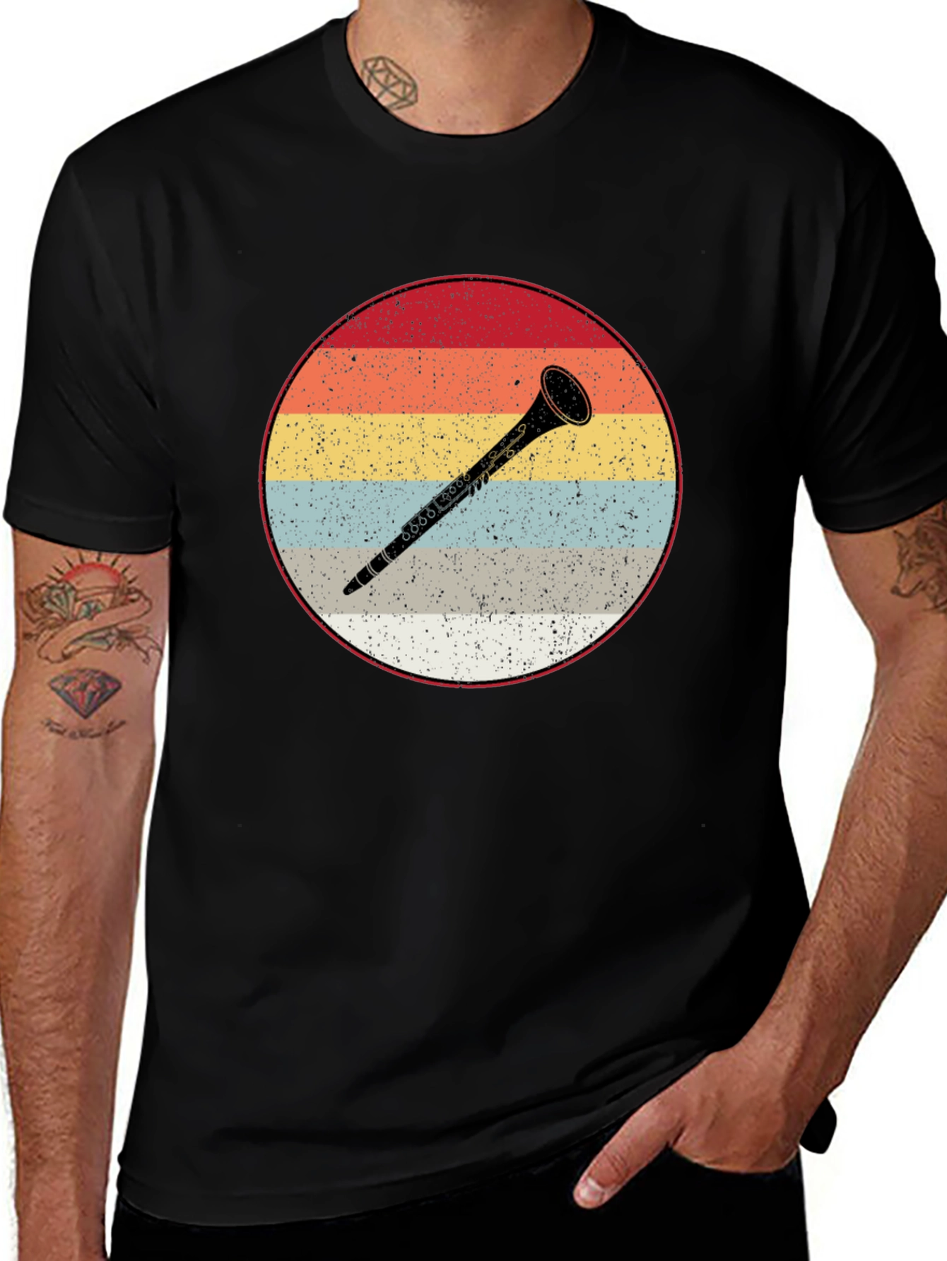 Variant 26 of Vintage Clarinet T-Shirt - Retro Music Lover Tee
