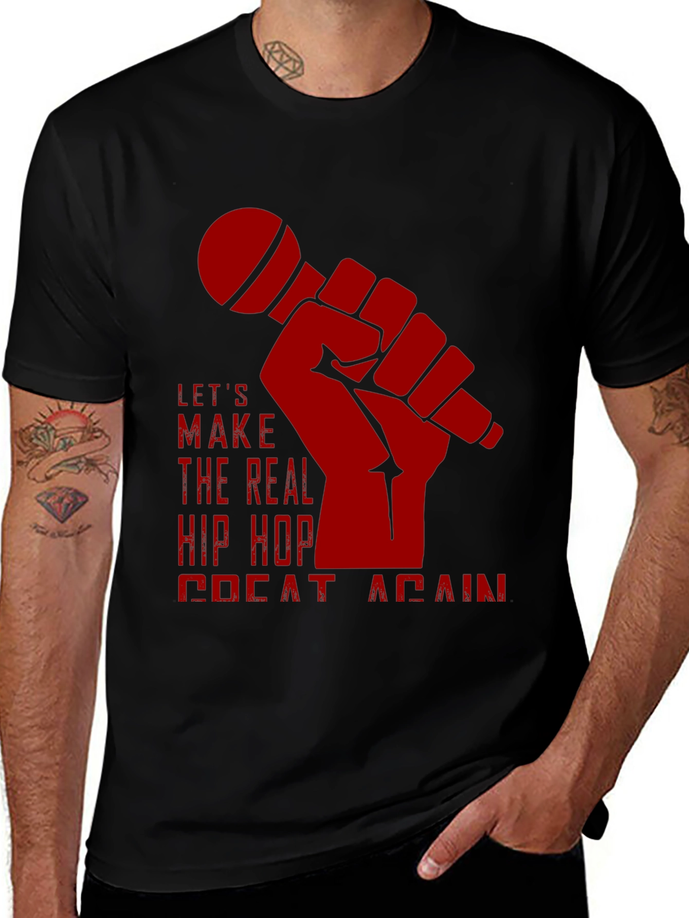 Variant 10 of Let's Make Hip Hop Great Again Graphic Tee