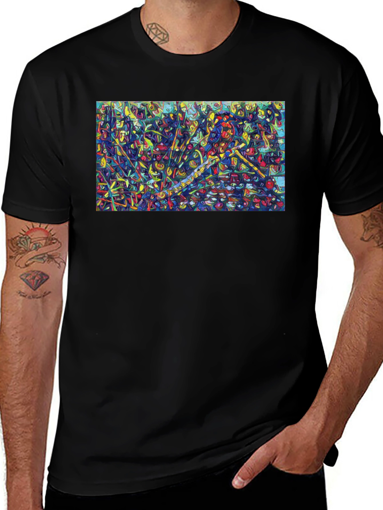 Variant 25 of Abstract Art Tee - Vivid Design