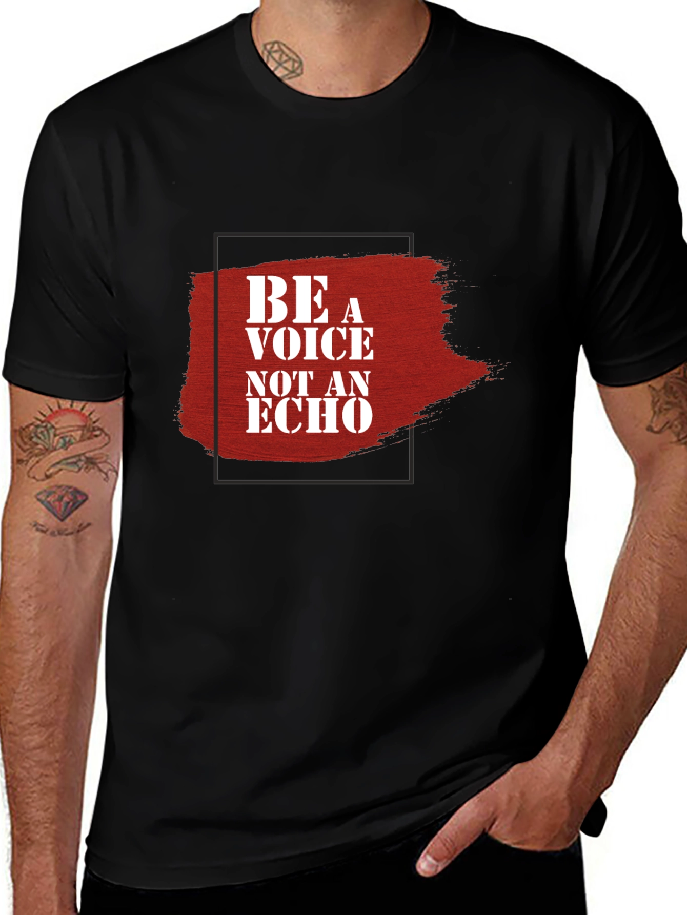 Variant 28 of Be A Voice Tee - Inspiring Graphic T-Shirt