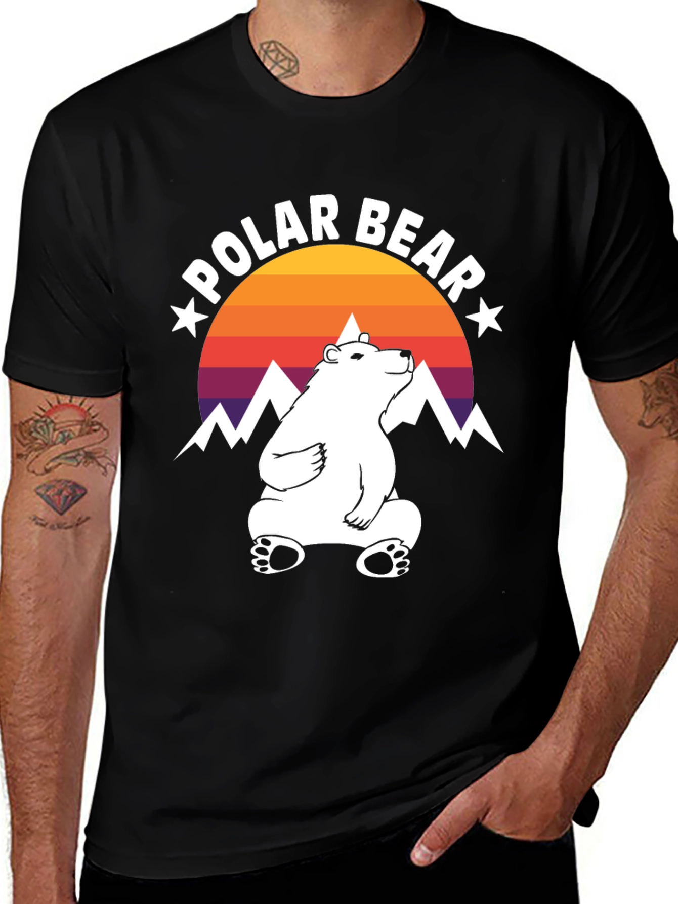 Variant 22 of Cool Polar Bear Graphic Tee