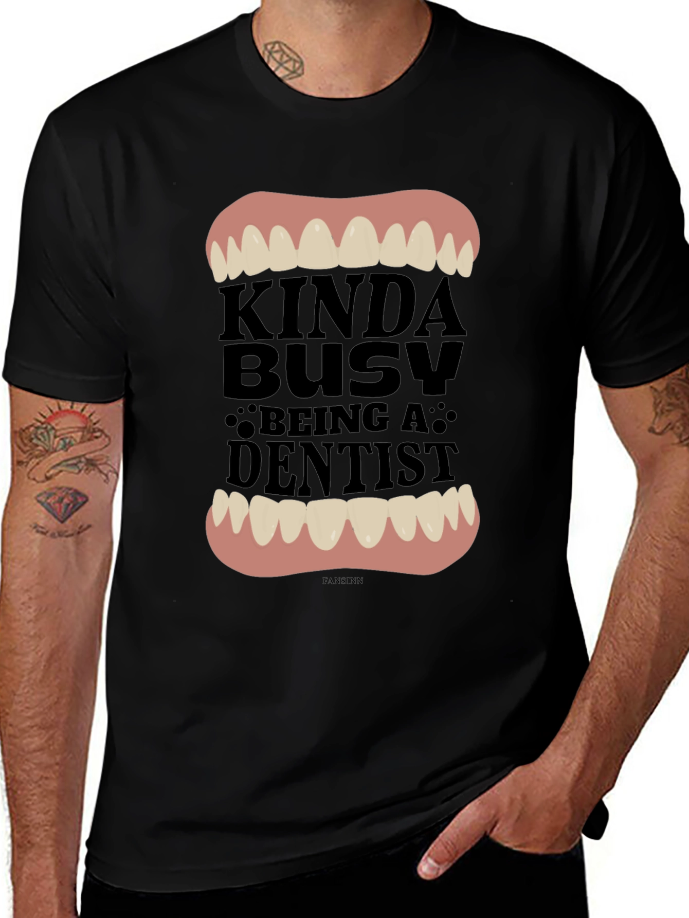 Variant 10 of Kinda Busy Being A Dentist Graphic Tee