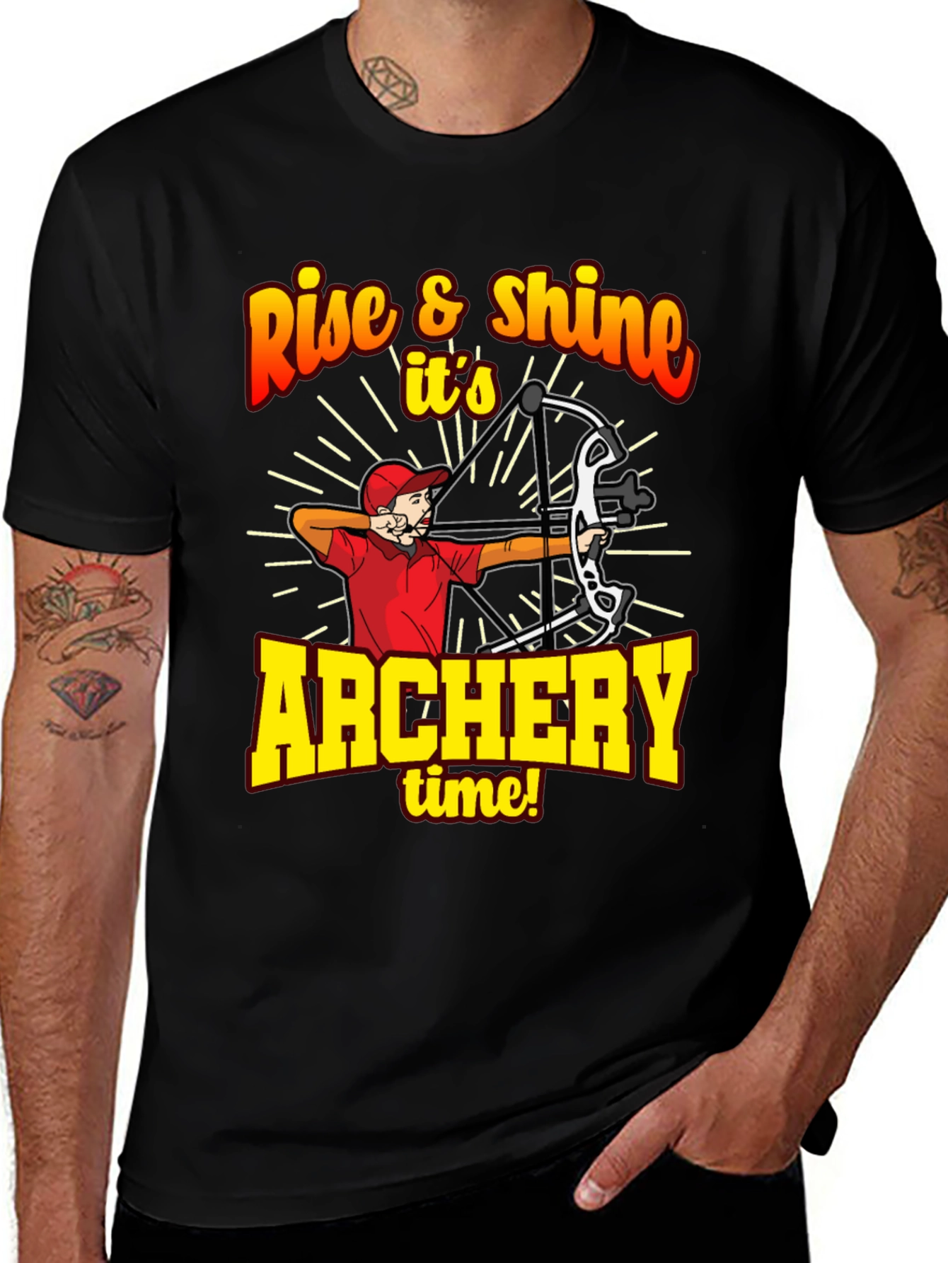 Variant 26 of Archery Time Graphic Tee - Rise & Shine