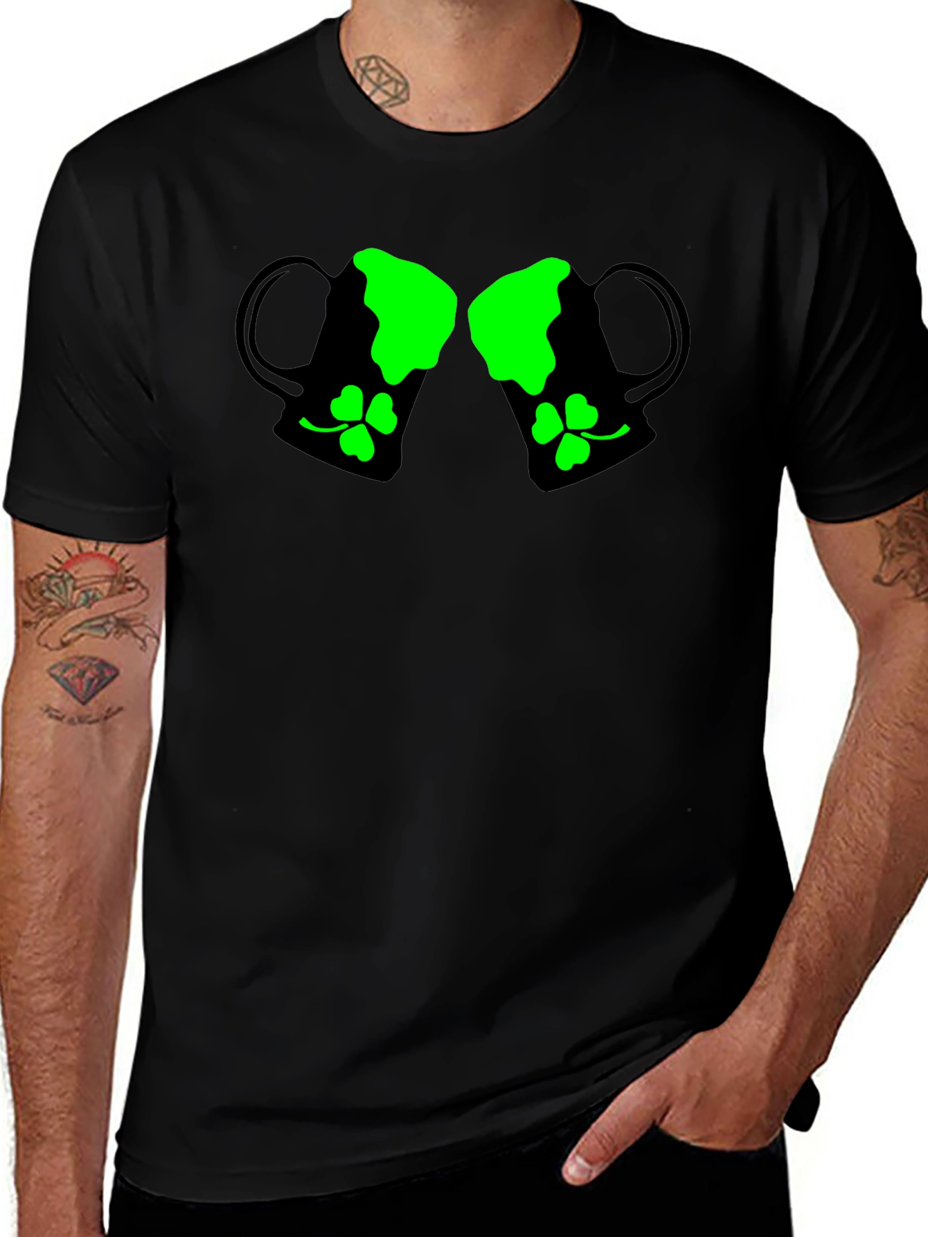 Variant 2 of St. Patrick's Day Beer Mug Shamrock Graphic T-Shirt
