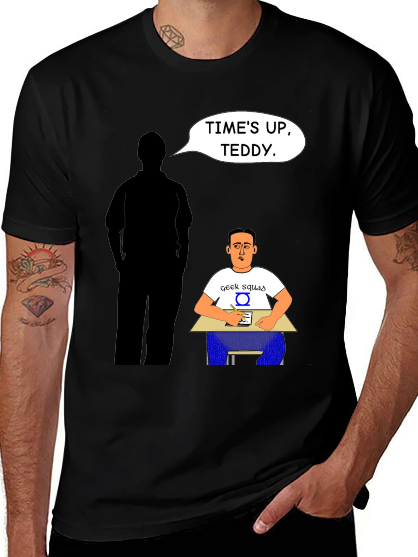 Variant 5 of Geek Squad Time's Up Teddy T-Shirt