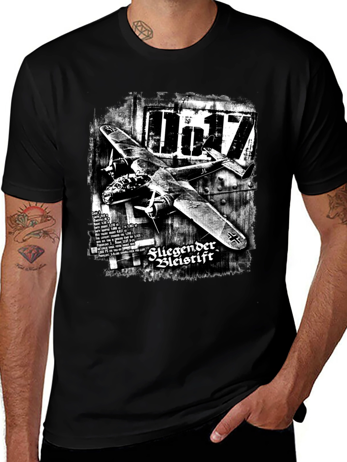 Variant 28 of German WWII Plane T-Shirt